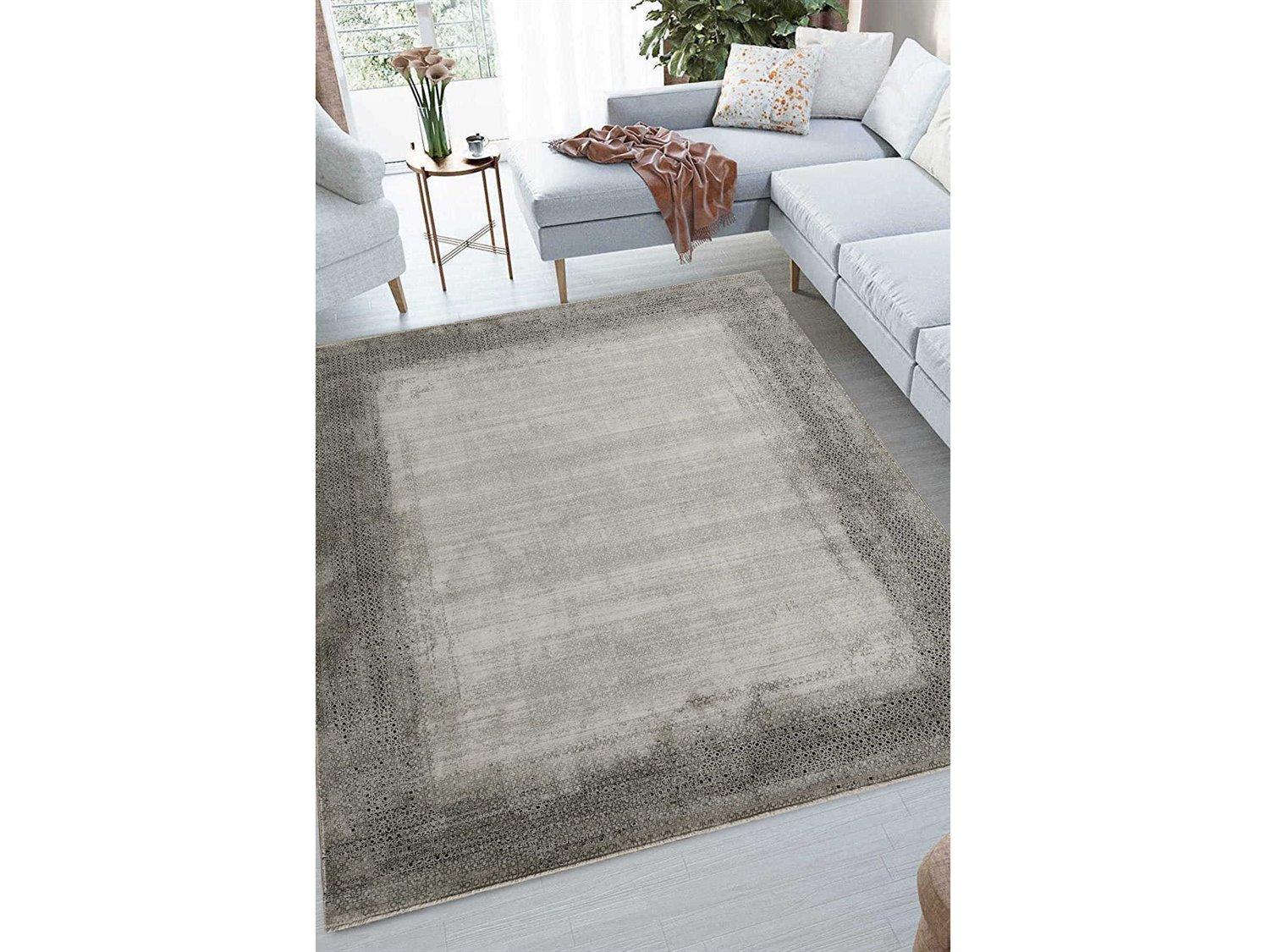 Whiteline Modern Living Ada Bordered Area Rug