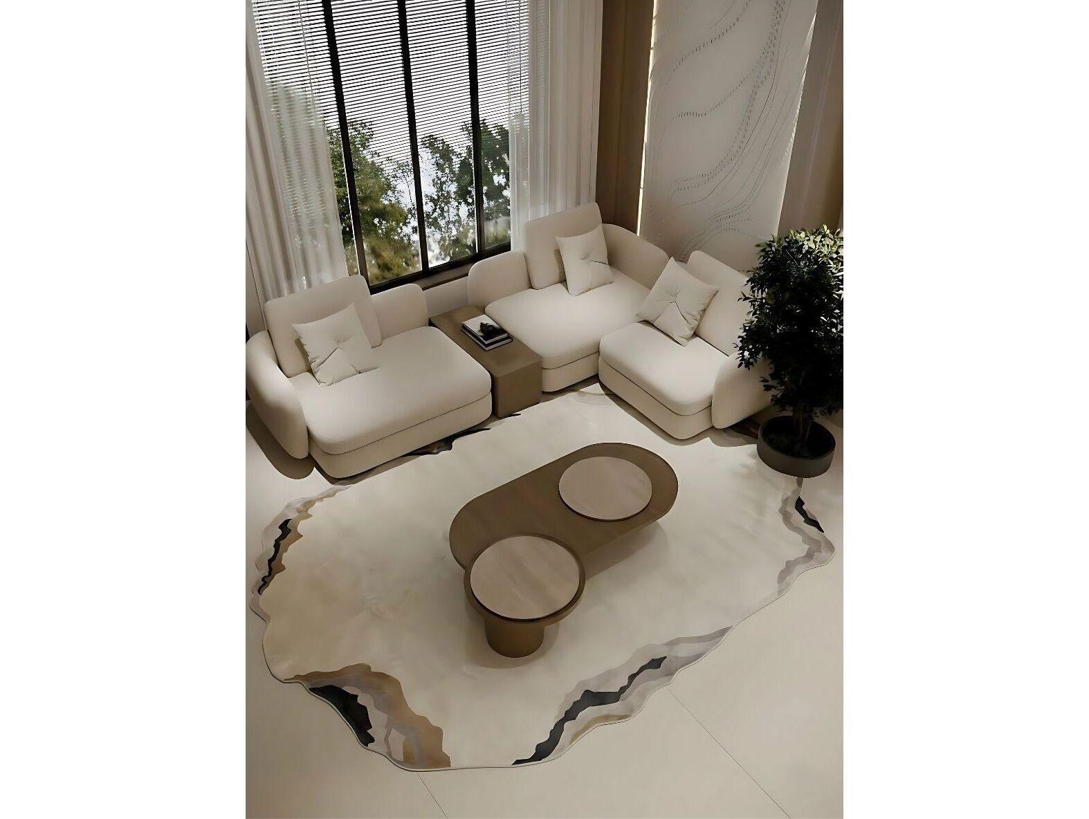 Whiteline Modern Living Isadora Abstract Area Rug