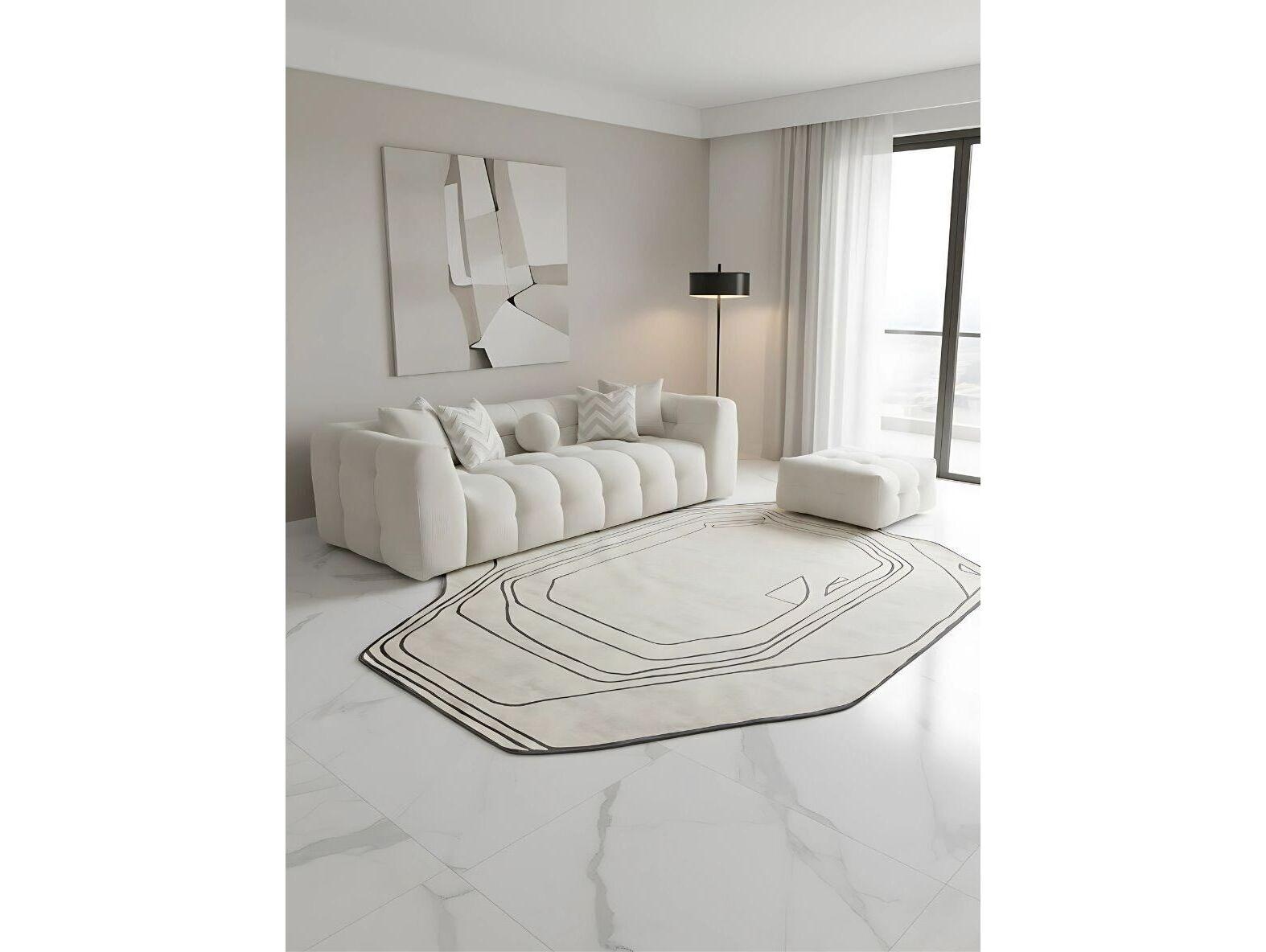 Whiteline Modern Living Karina Abstract Area Rug