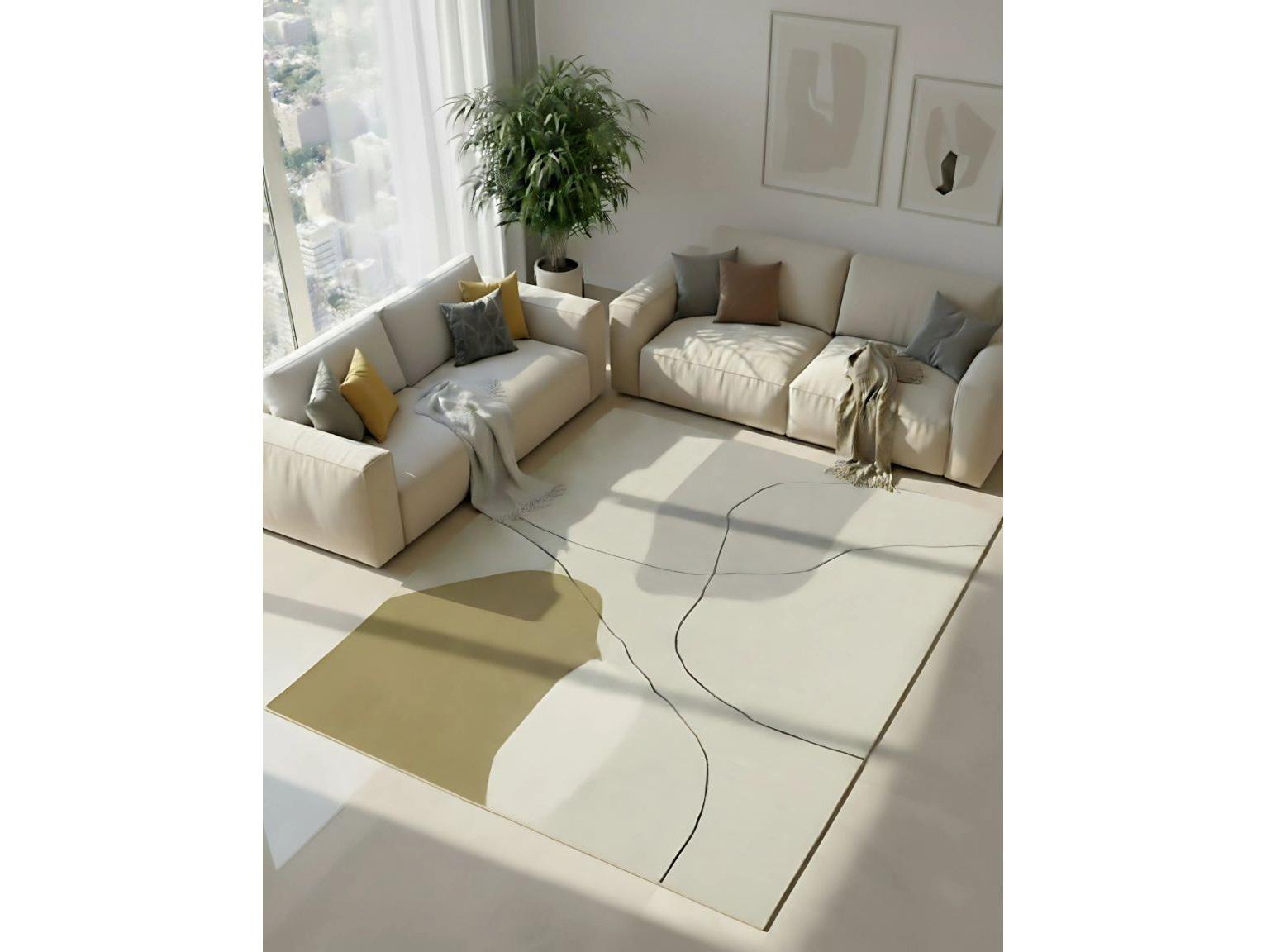 Whiteline Modern Living Liliana Abstract Area Rug