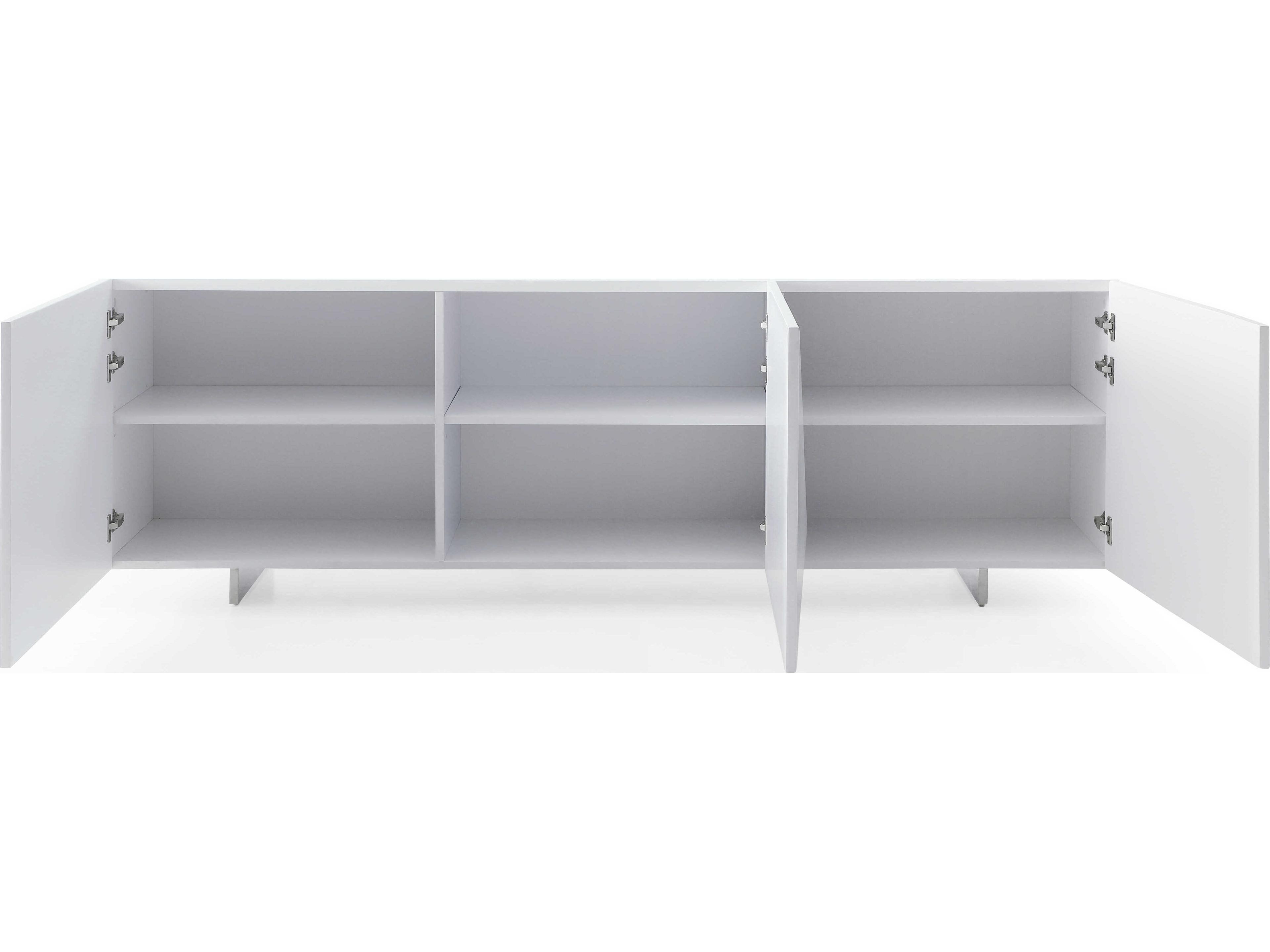 Whiteline Modern Living Geneva 87" White Sideboard