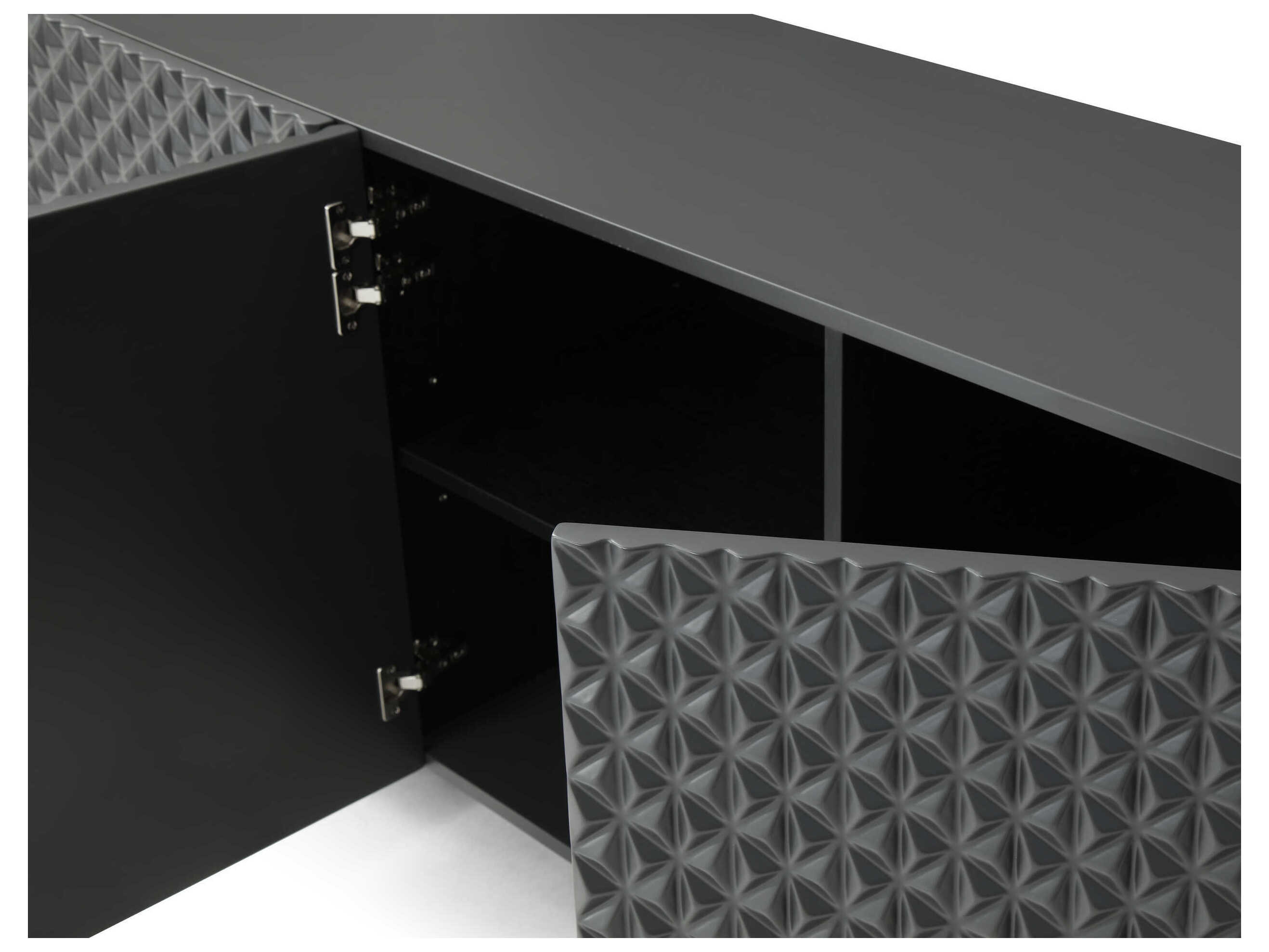 Whiteline Modern Living Harper 94" Dark Grey Sideboard