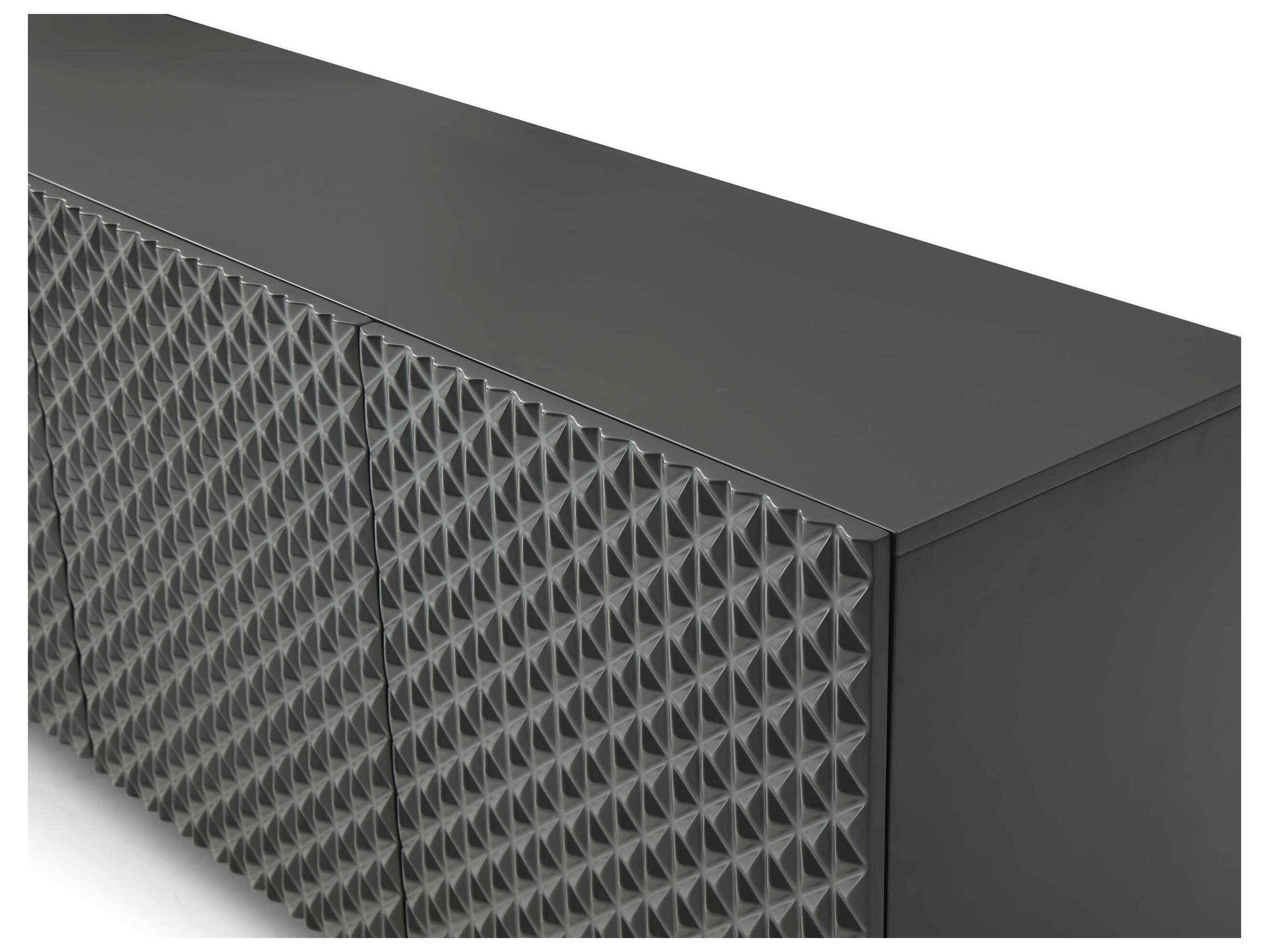 Whiteline Modern Living Harper 94" Dark Grey Sideboard