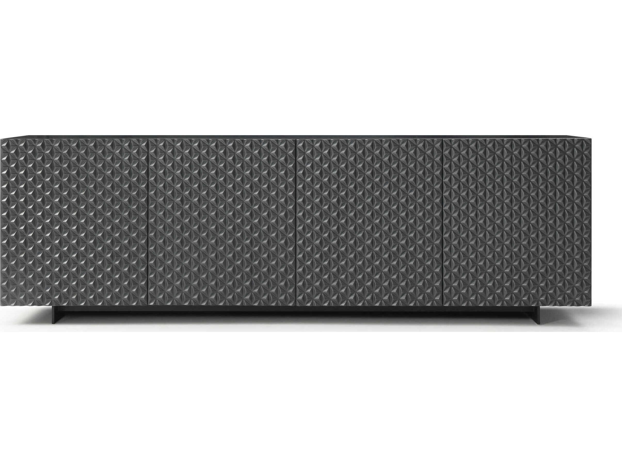 Whiteline Modern Living Harper 94" Dark Grey Sideboard