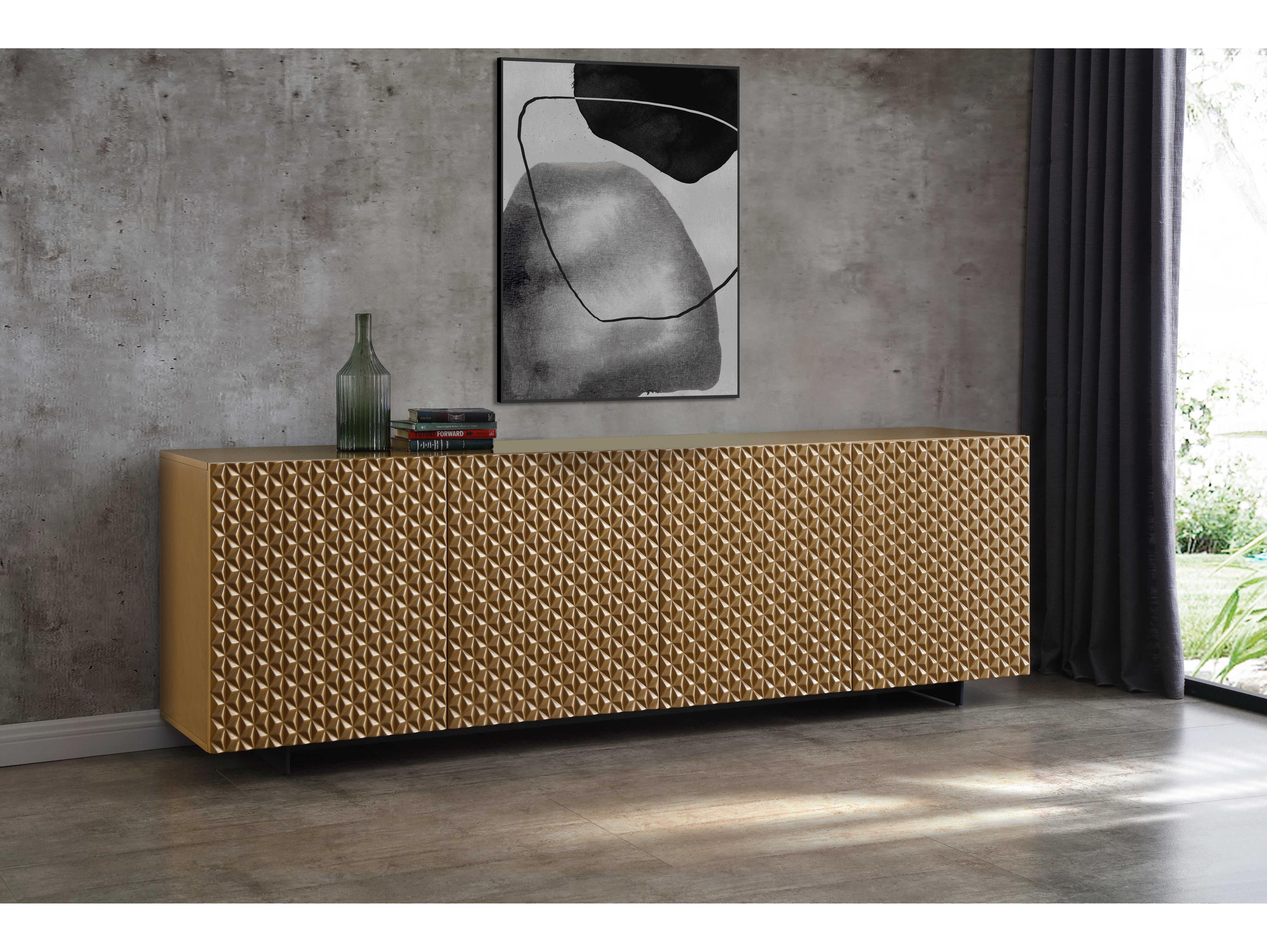 Whiteline Modern Living Harper 94" Gold Sideboard