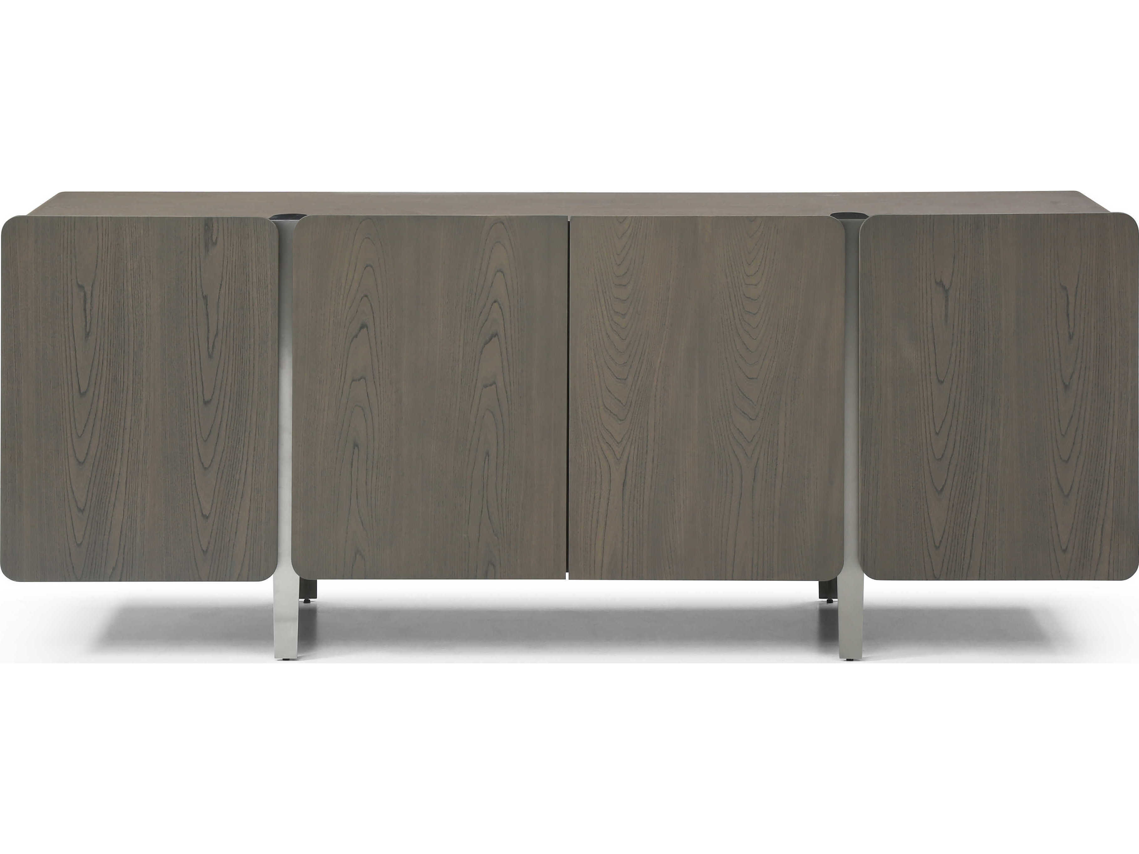 Whiteline Modern Living Elena 79" Ash Wood Grey Sideboard