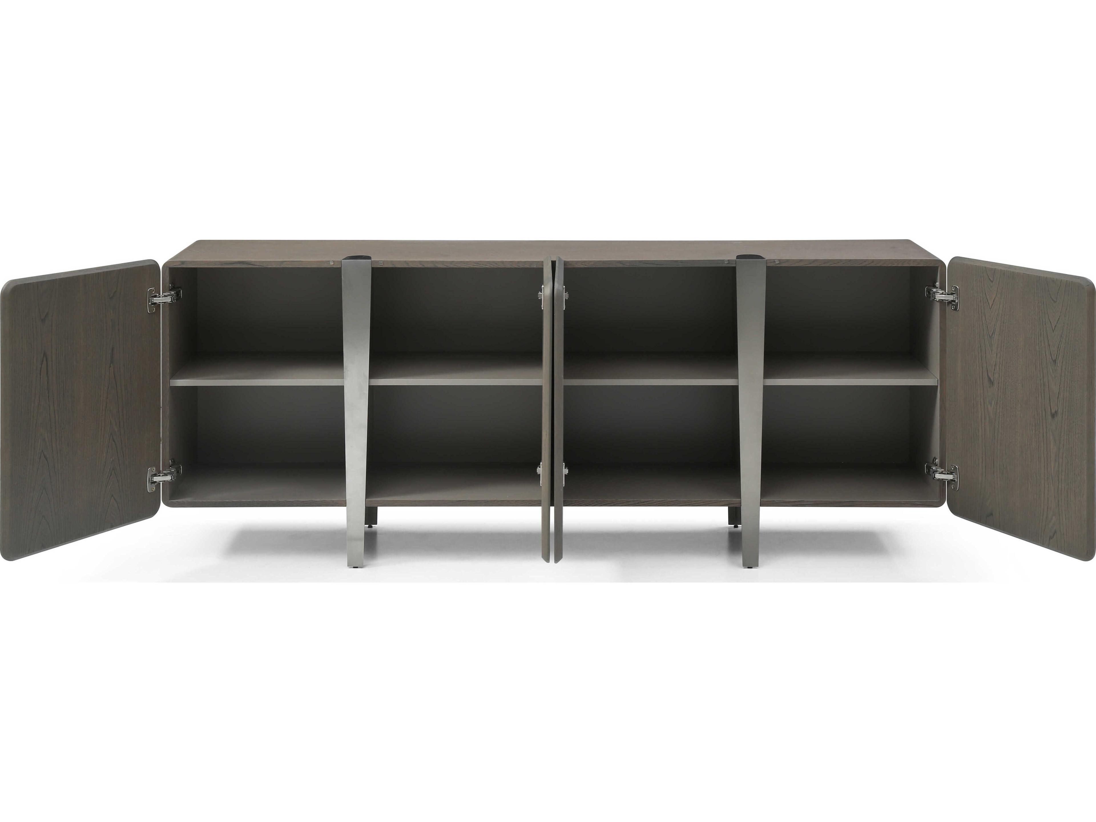 Whiteline Modern Living Elena 79" Ash Wood Grey Sideboard