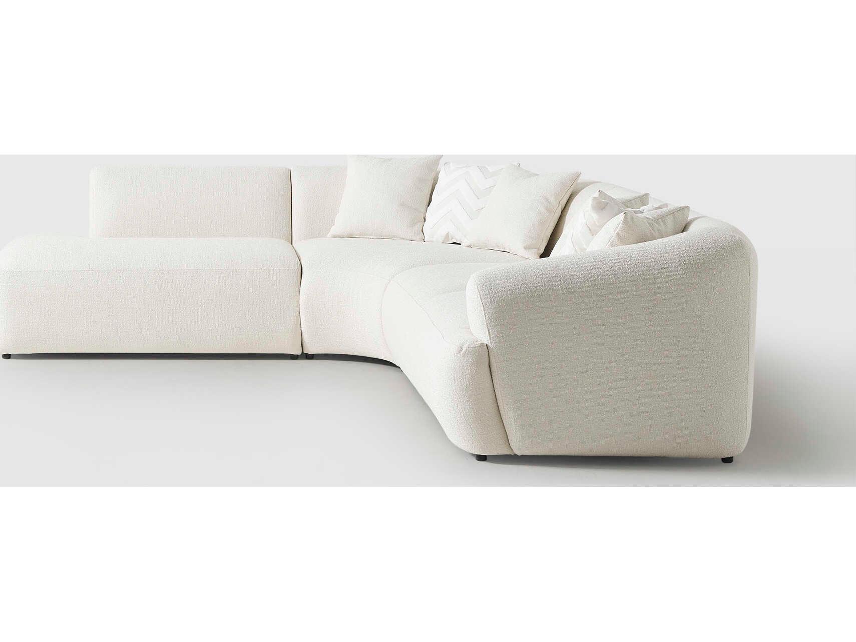 Whiteline Modern Living Larissa Upholstered Sectional Sofa