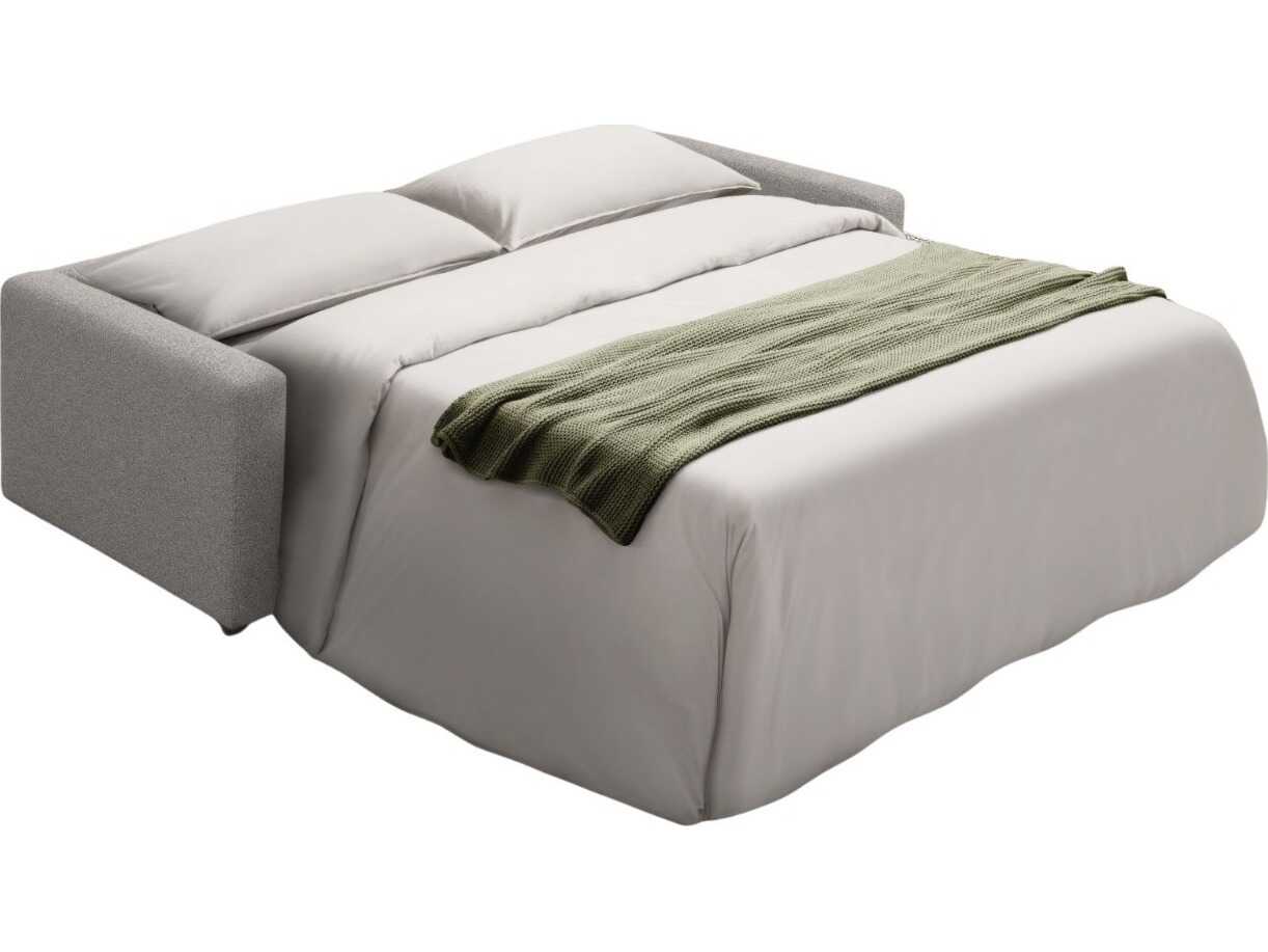 Whiteline Modern Living Balance Light Grey Upholstered Sofa Bed