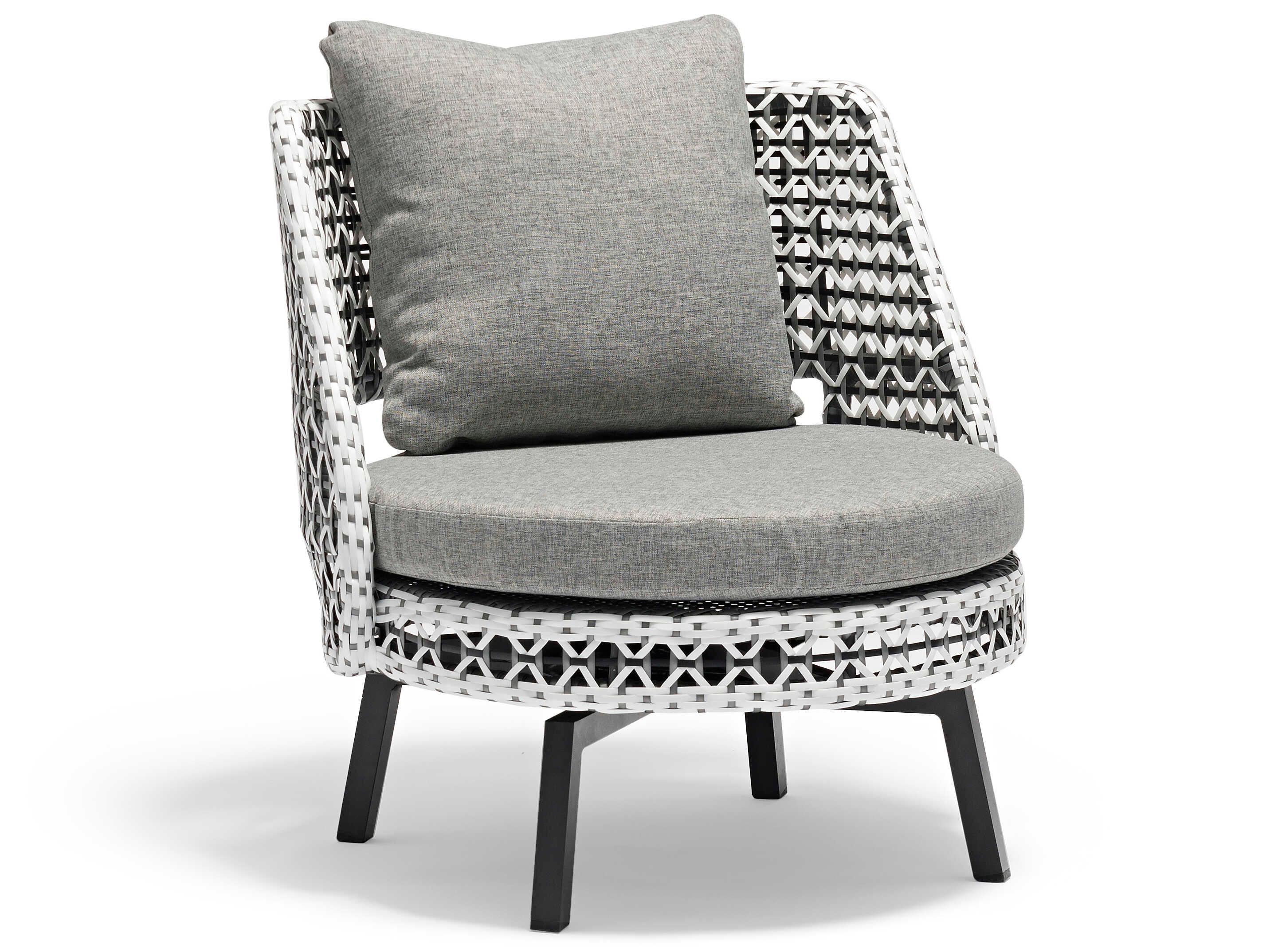 Whiteline Modern Living Outdoor Koala Grey Wicker Cushion Lounge Set