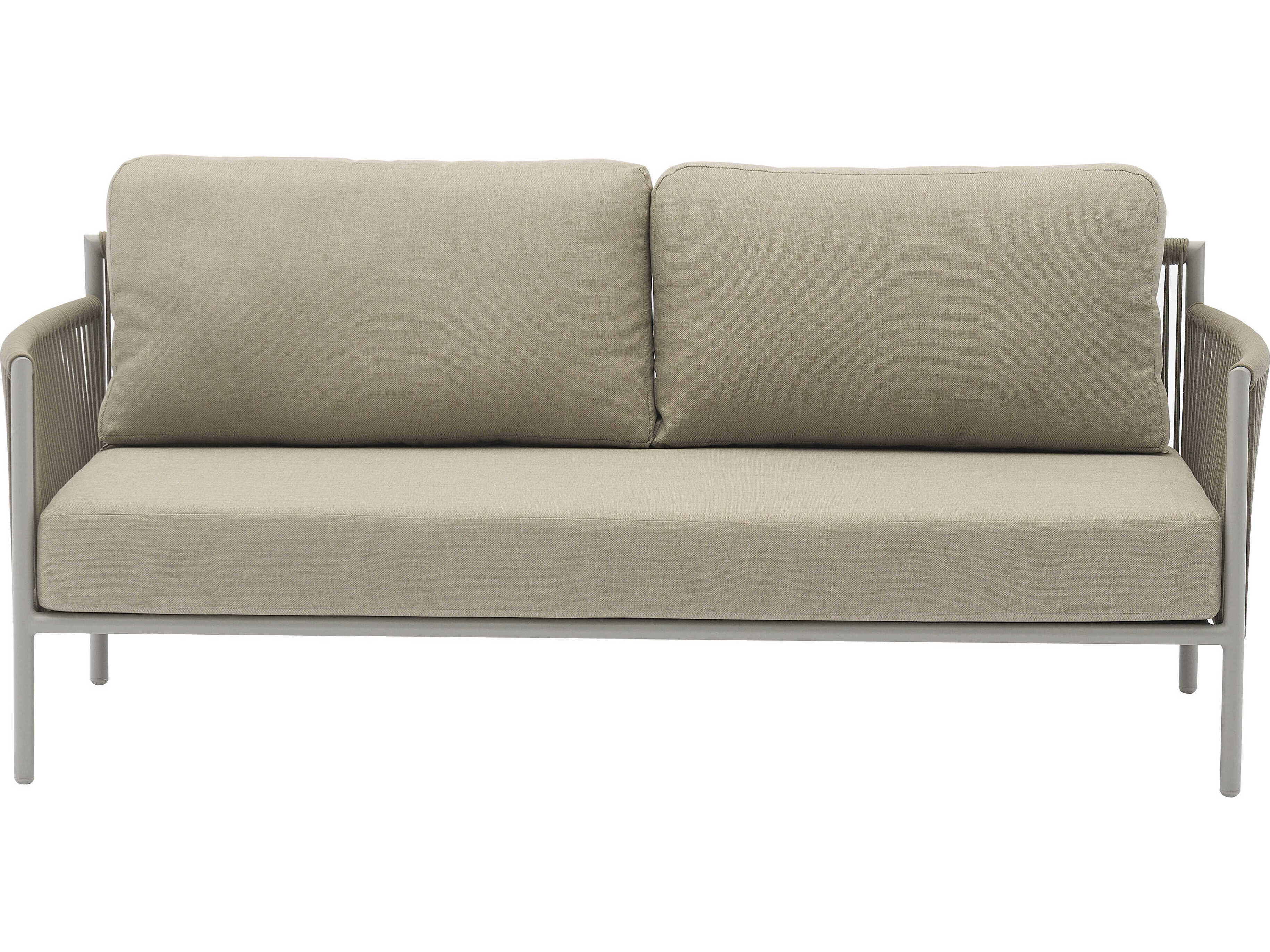 Whiteline Modern Living Outdoor Catalina Taupe Rope Cushion Lounge Set