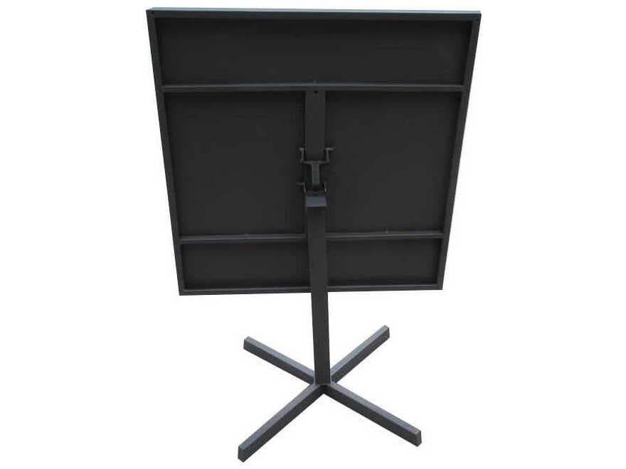 Whiteline Modern Living Outdoor Belle Grey Aluminum Square Dining Table