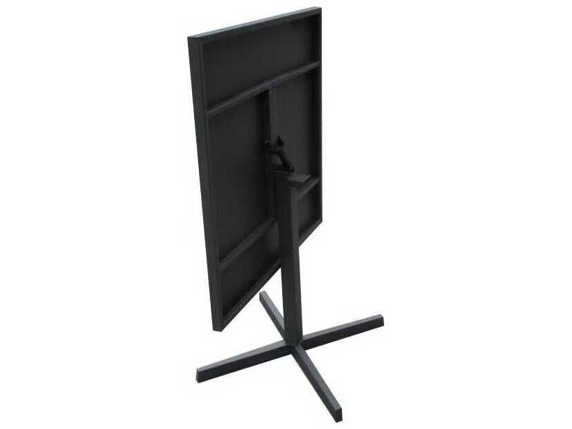 Whiteline Modern Living Outdoor Belle Grey Aluminum Square Dining Table