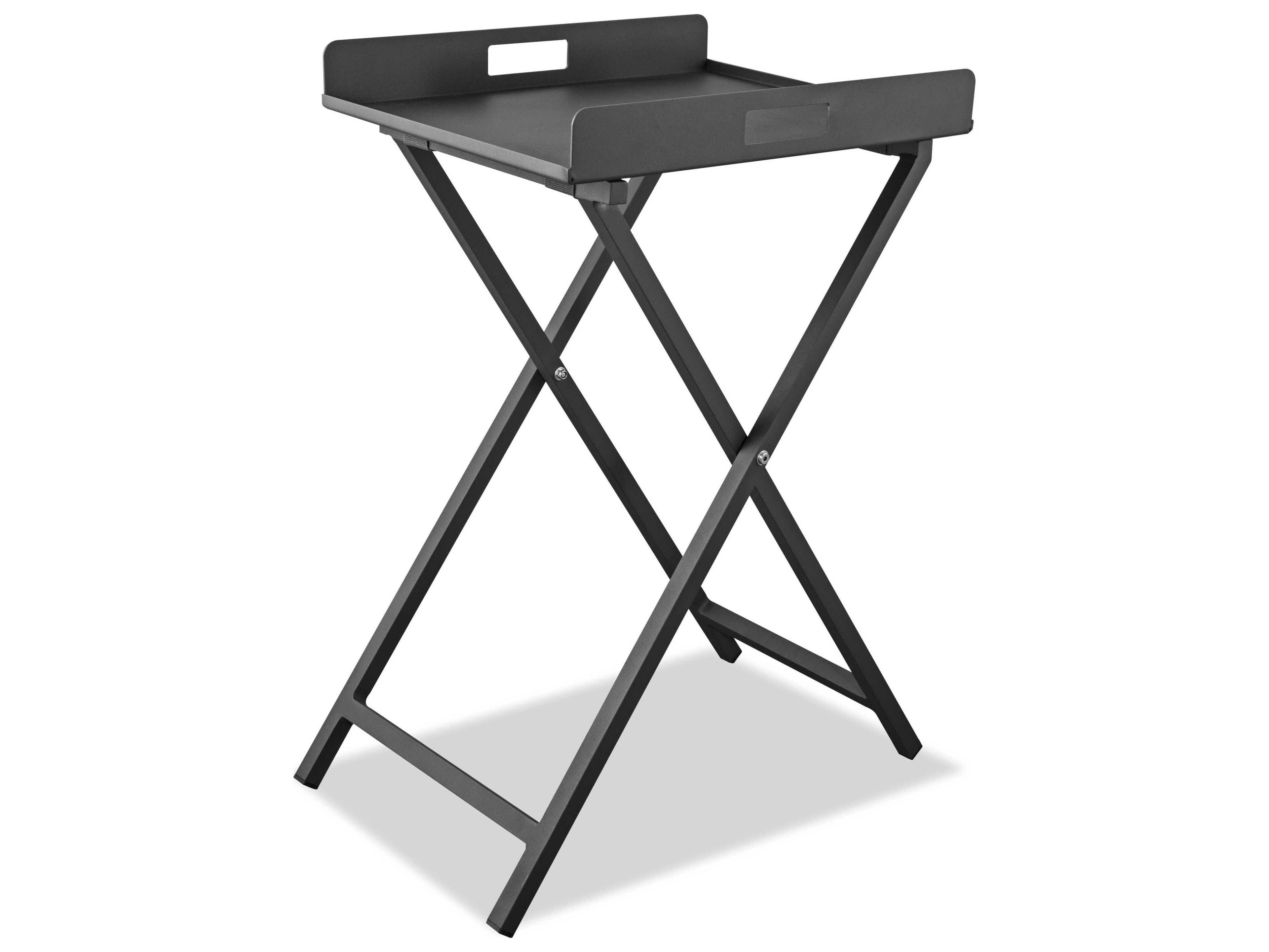 Whiteline Modern Living Outdoor Kai Grey Aluminum Rectangular End Table