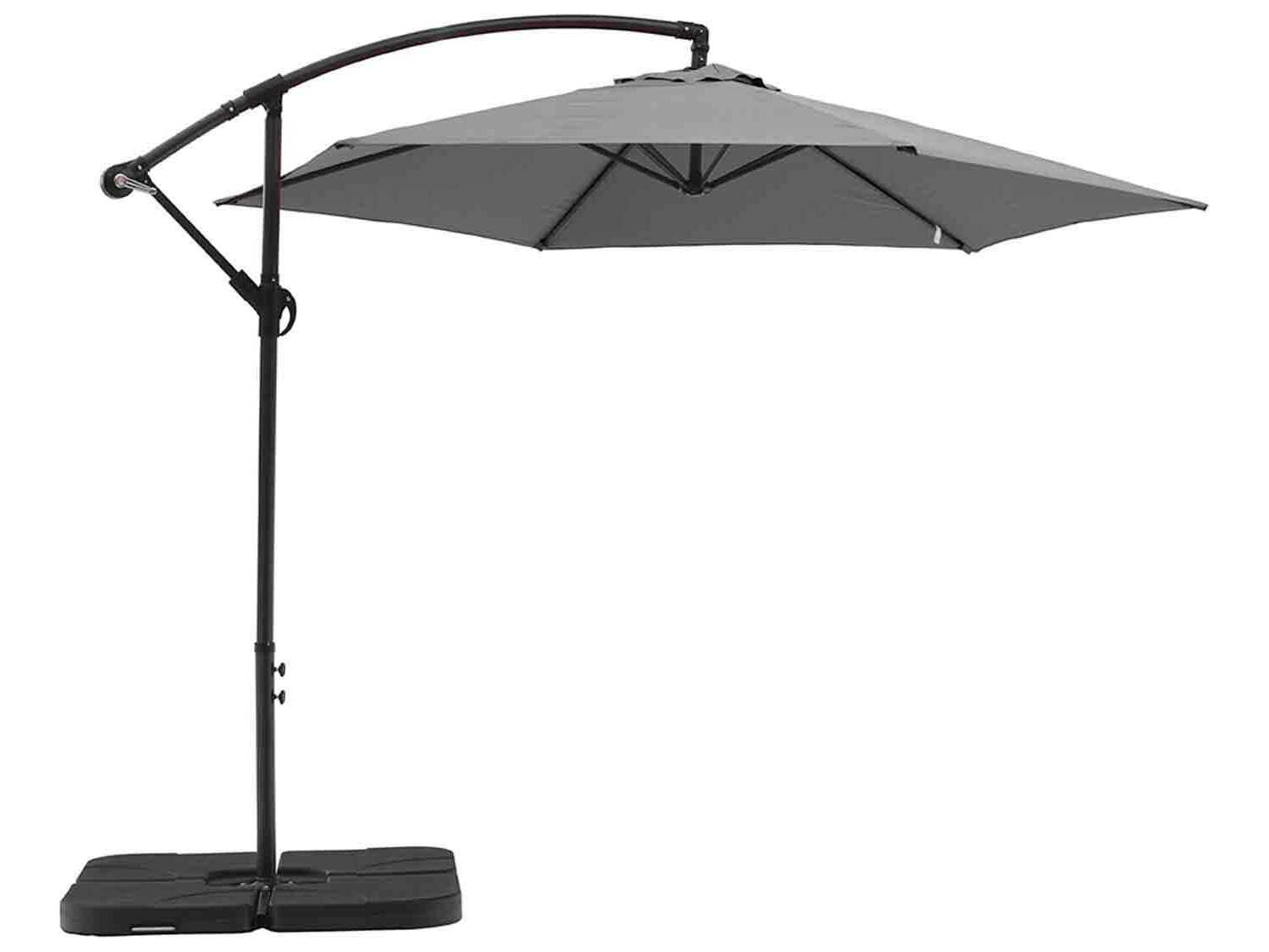 Whiteline Modern Living Outdoor Aiden Grey Umbrella