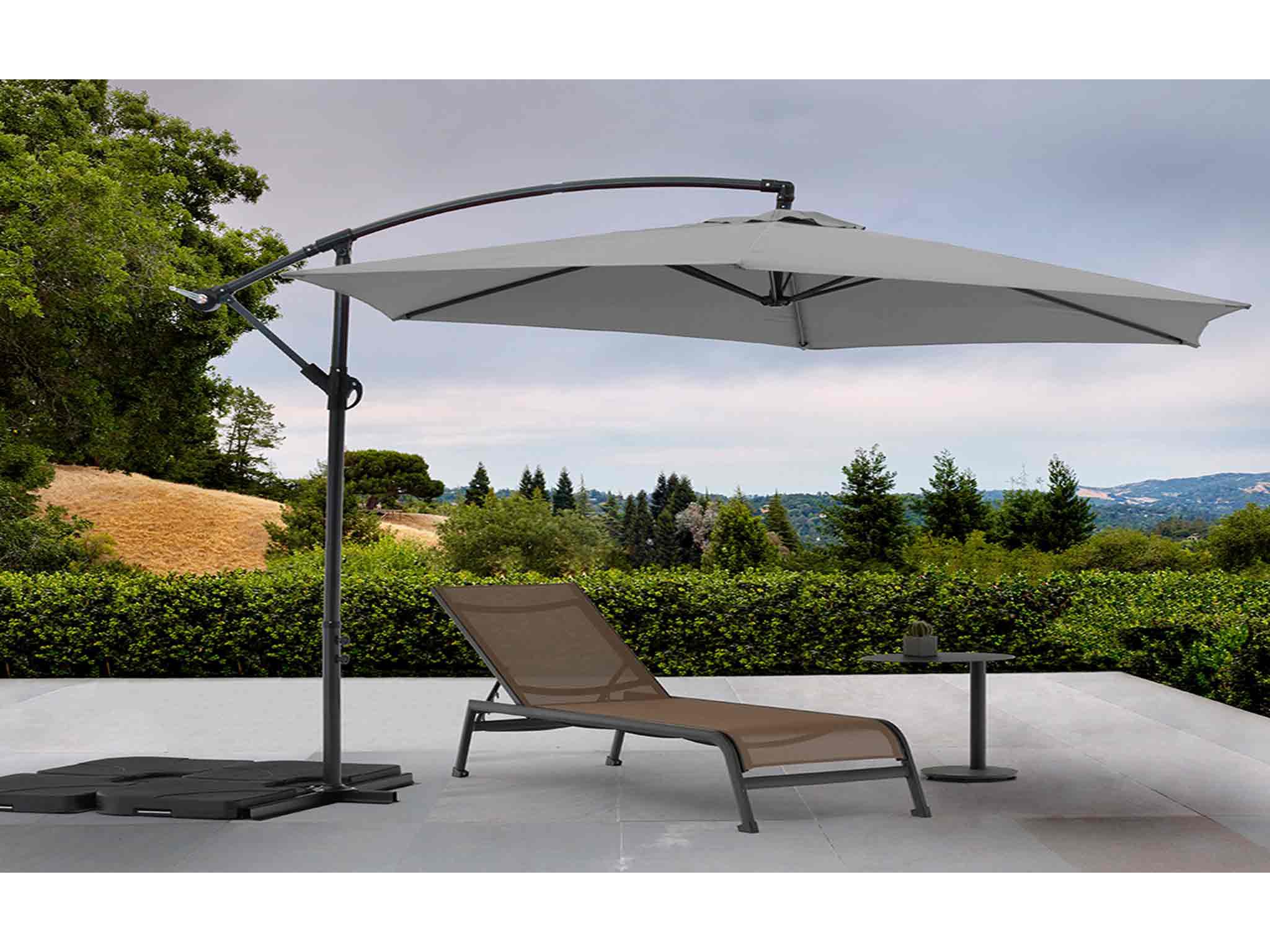 Whiteline Modern Living Outdoor Aiden Grey Umbrella