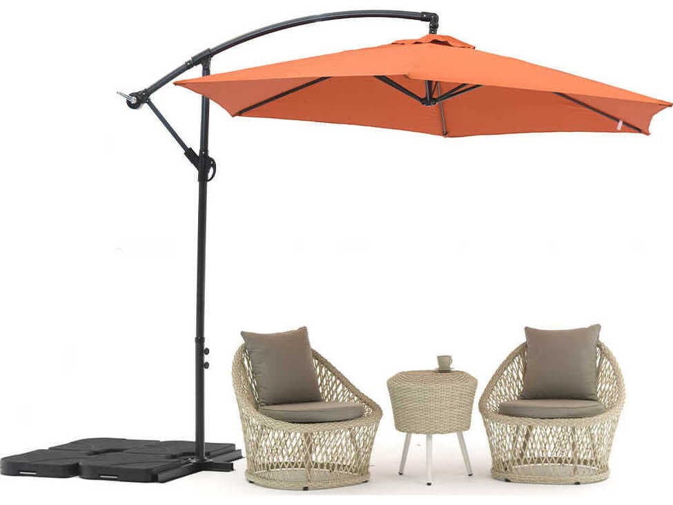 Whiteline Modern Living Outdoor Aiden Orange Umbrella