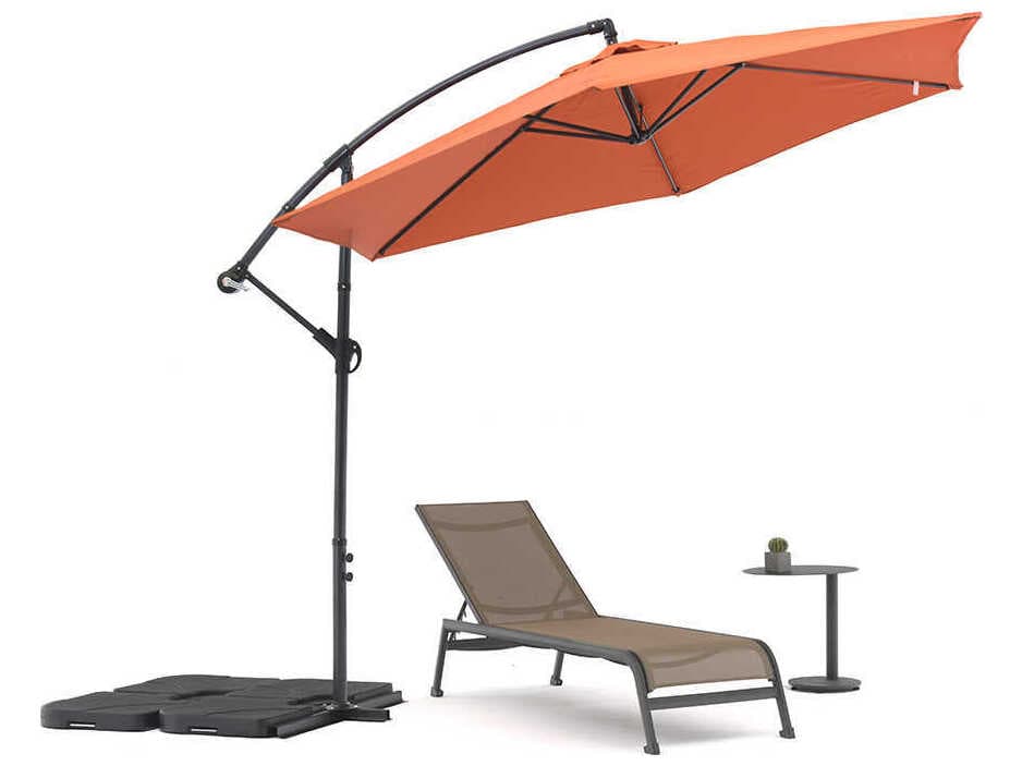 Whiteline Modern Living Outdoor Aiden Orange Umbrella