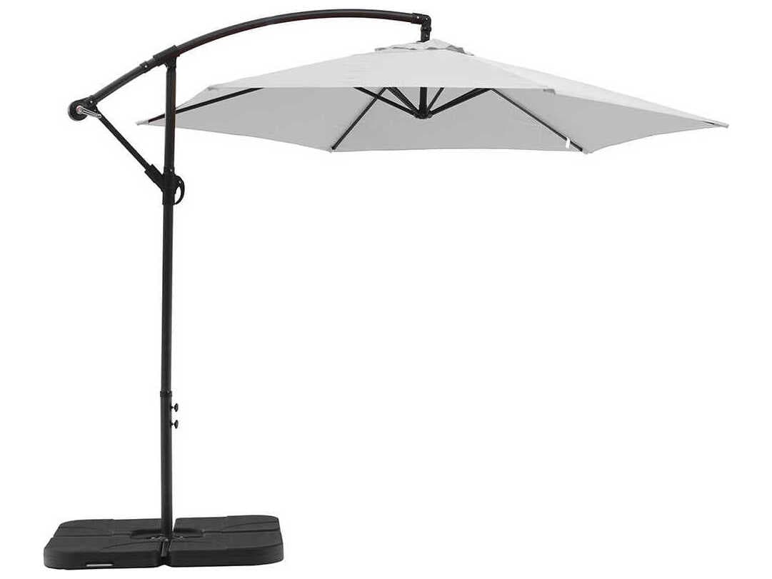 Whiteline Modern Living Outdoor Aiden White Umbrella