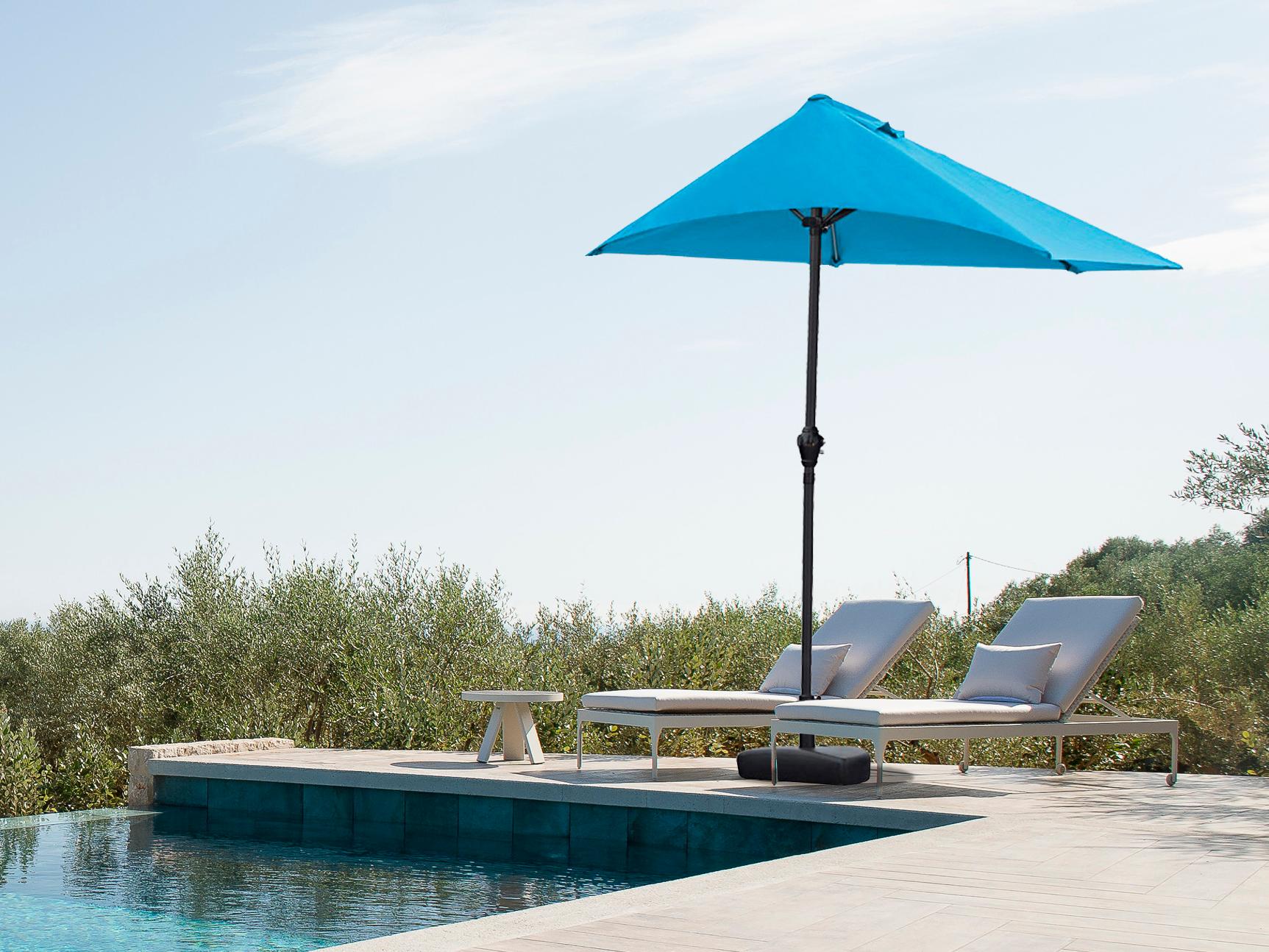 Whiteline Modern Living Outdoor Asher Blue Umbrella