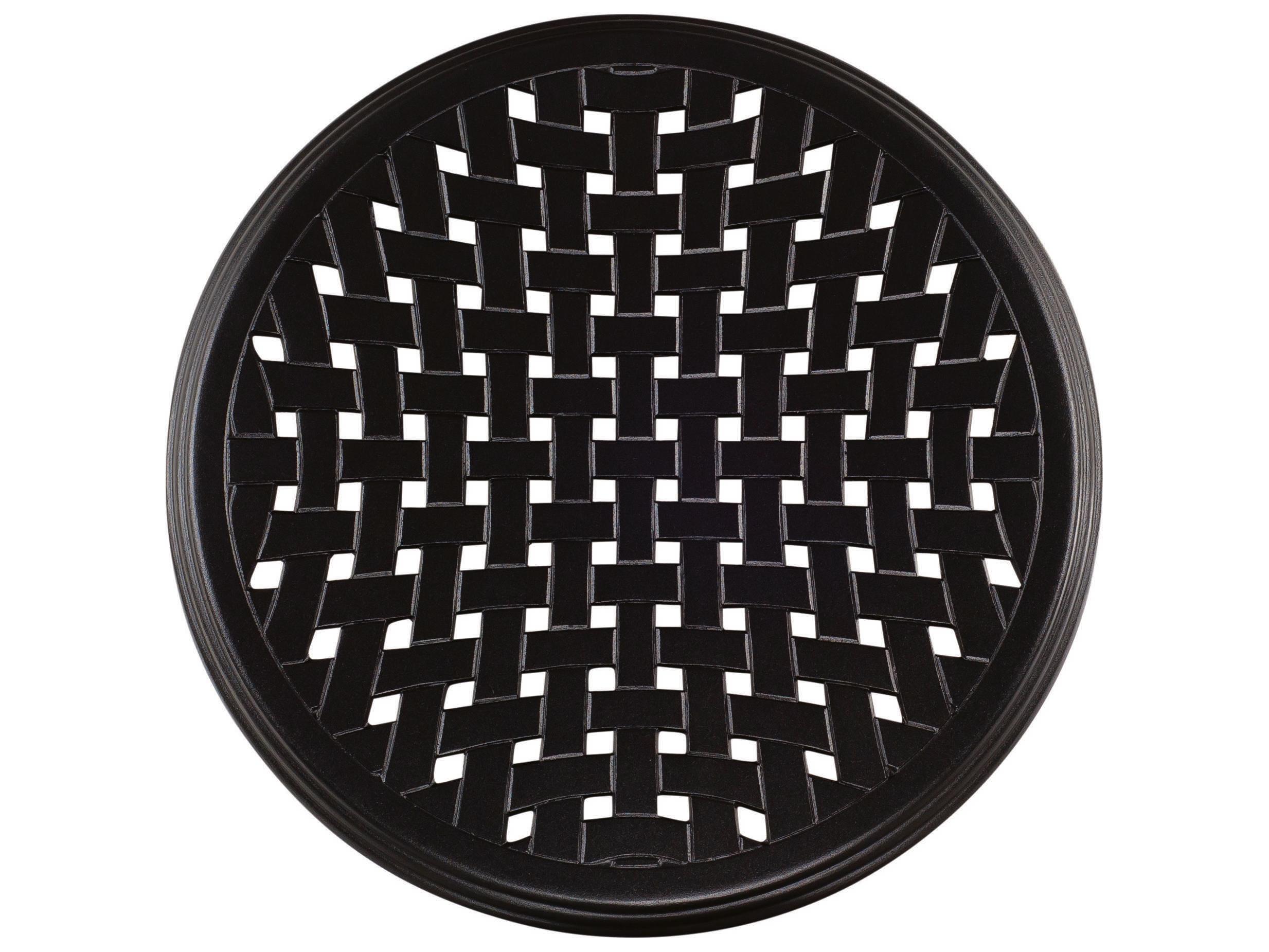 Woodard Solid Cast Aluminum Thatch Round Table Top