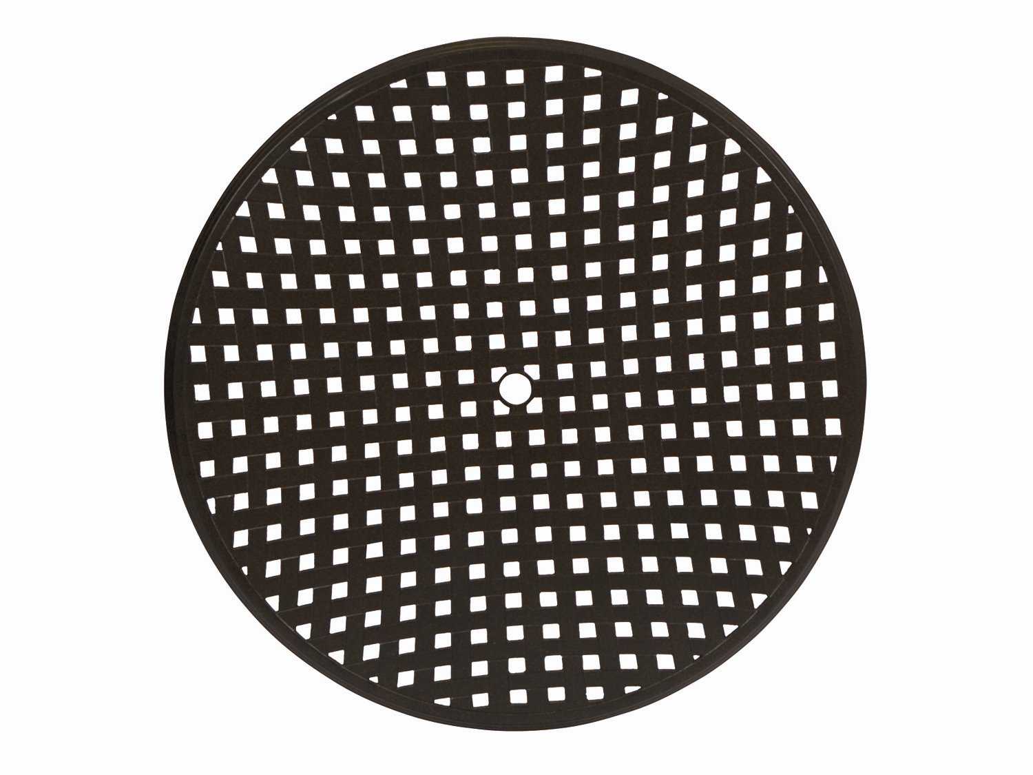 Woodard Cast Aluminum Thatch Round Table Top with Umbrella Hole
