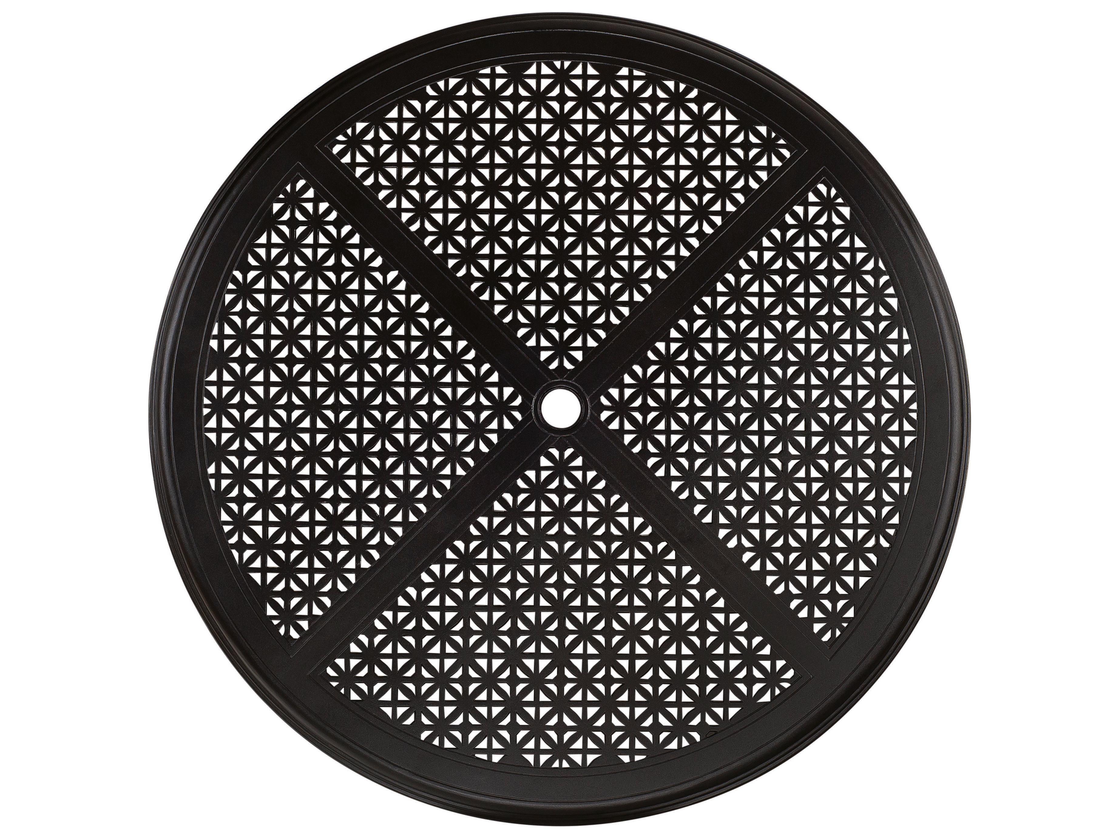 Woodard Cast Aluminum Hampton Round Table Top with Umbrella Hole