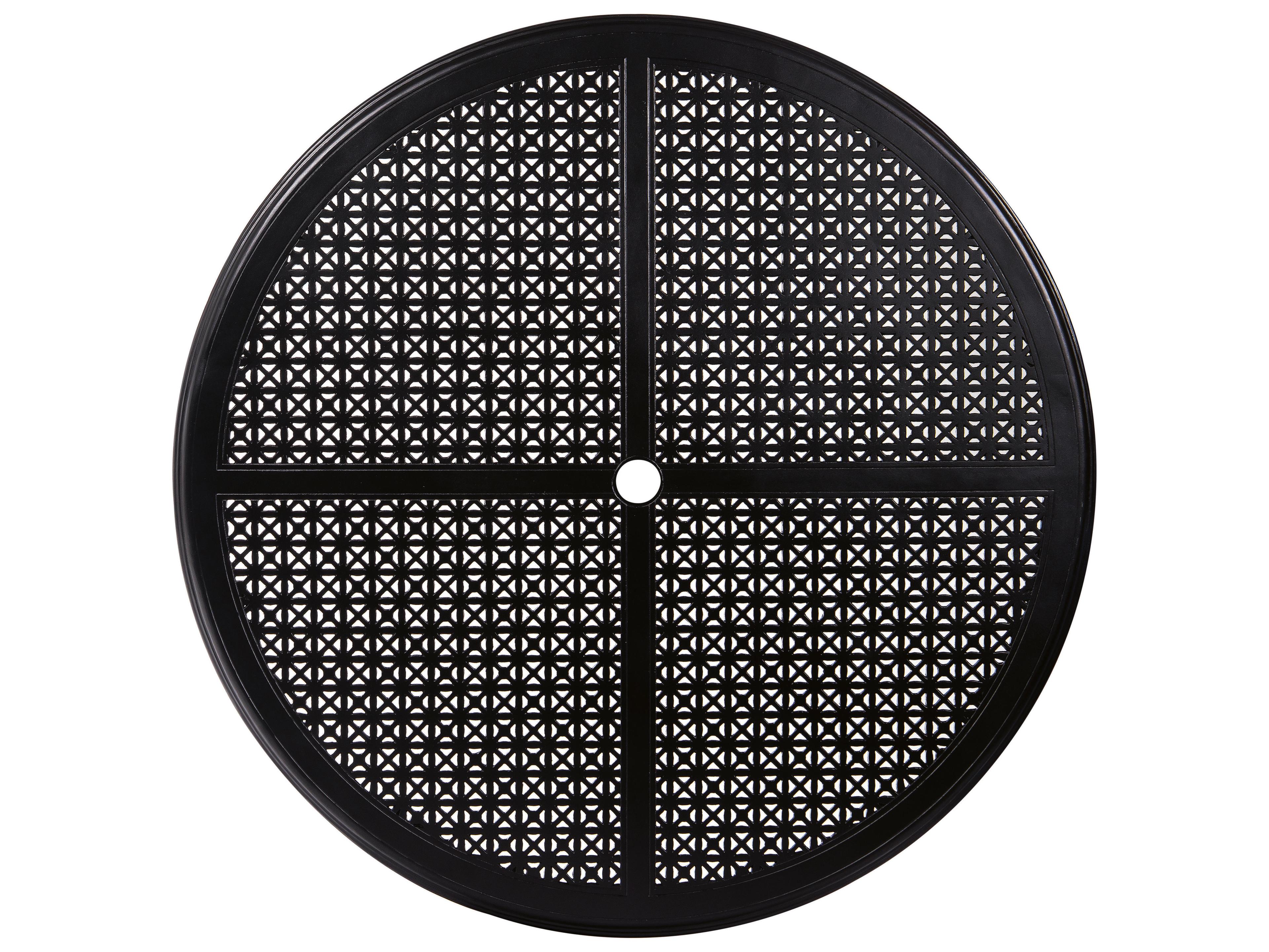 Woodard Cast Aluminum Hampton Round Table Top with Umbrella Hole