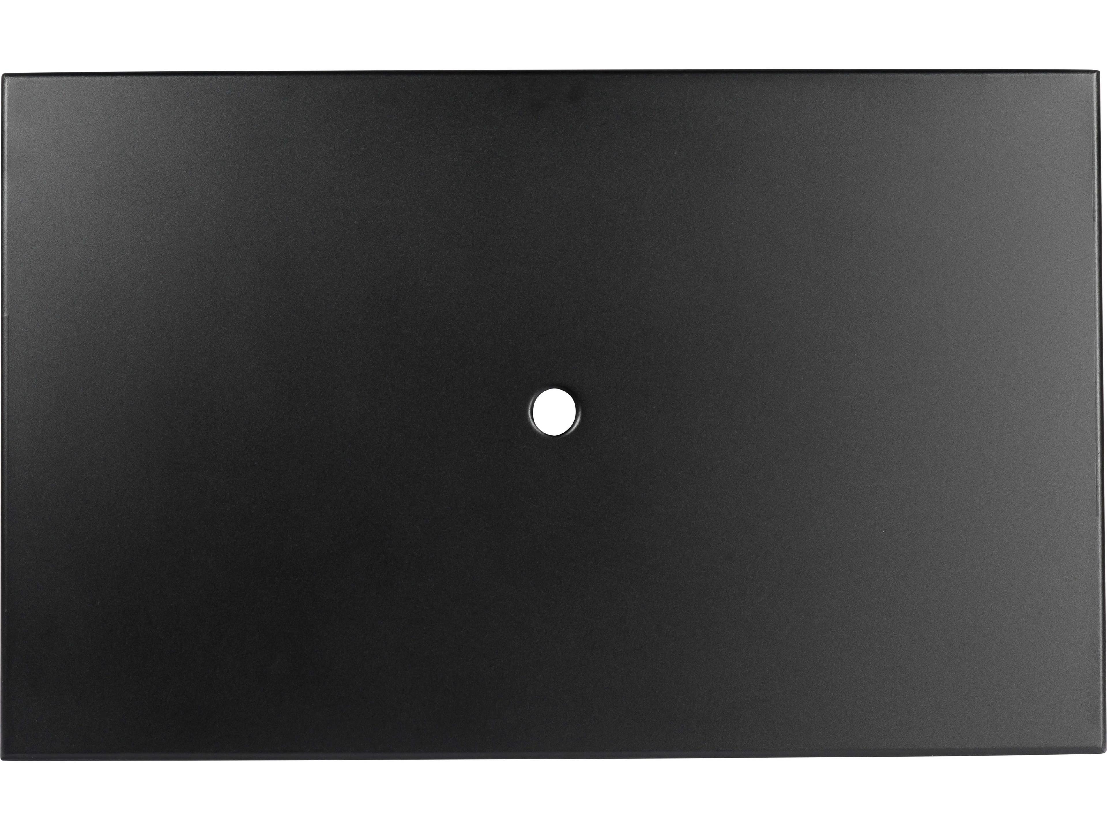 Woodard Solid Iron Rolled Edge Rectangular Table Top with Umbrella Hole