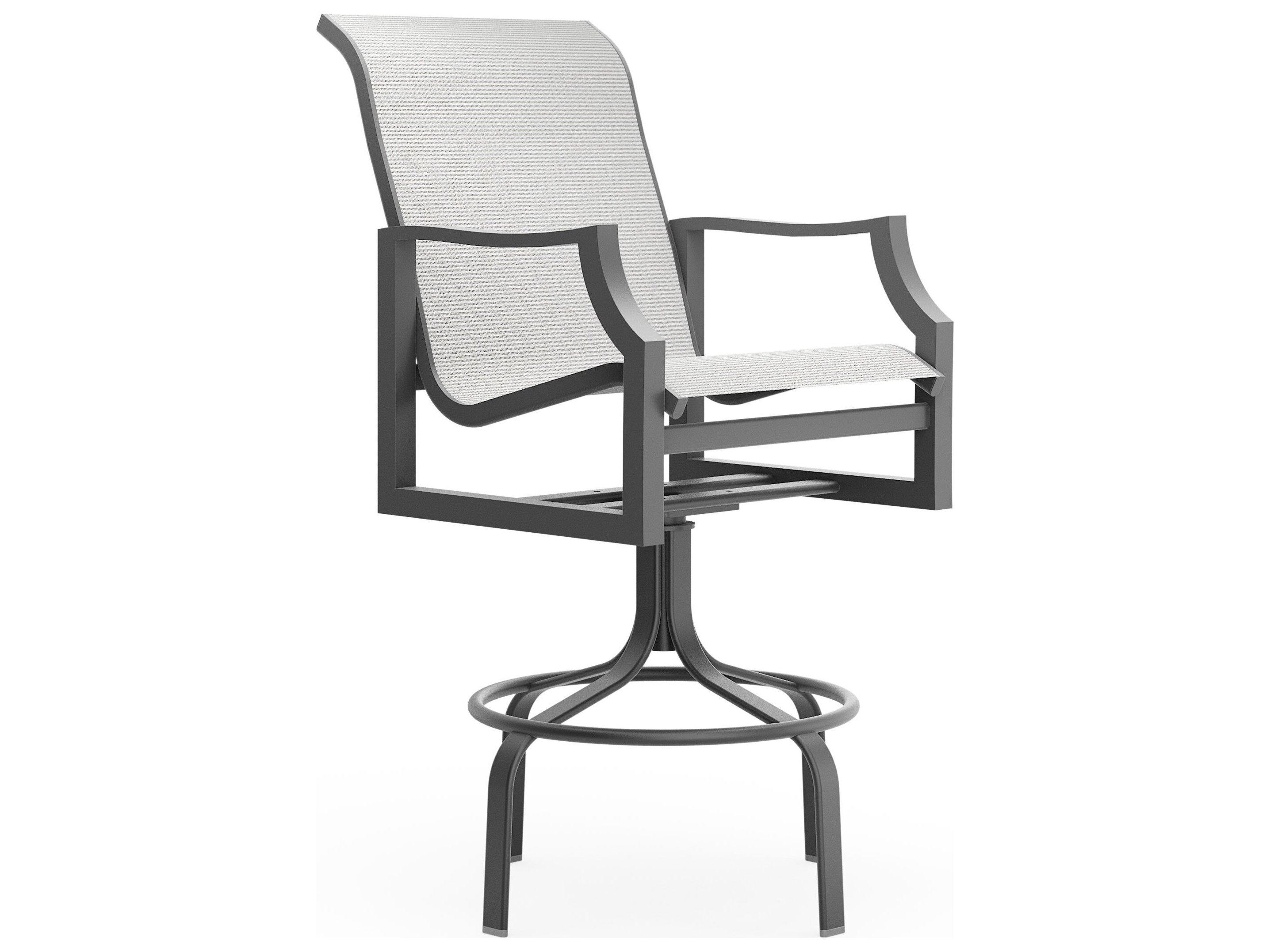 Woodard Nico Sling Aluminum Bar Stool