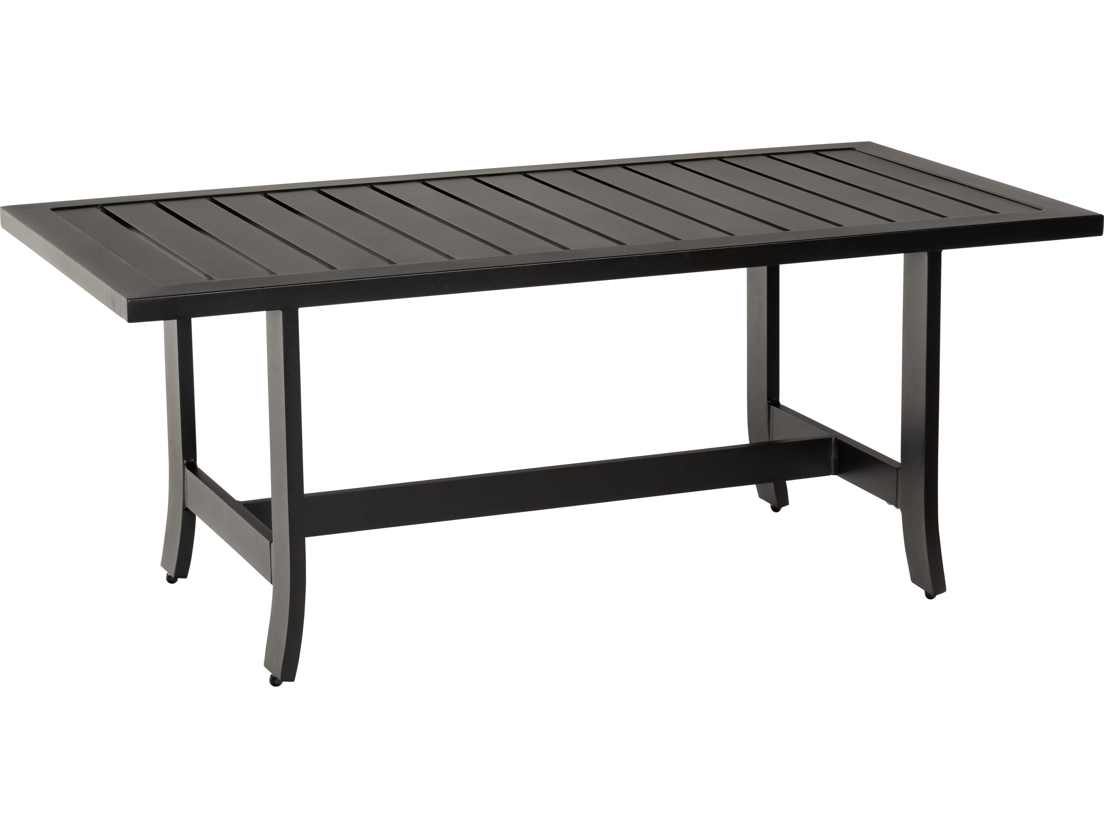 Woodard Seal Cove Aluminum Rectangular Outdoor Patio Coffee Table
