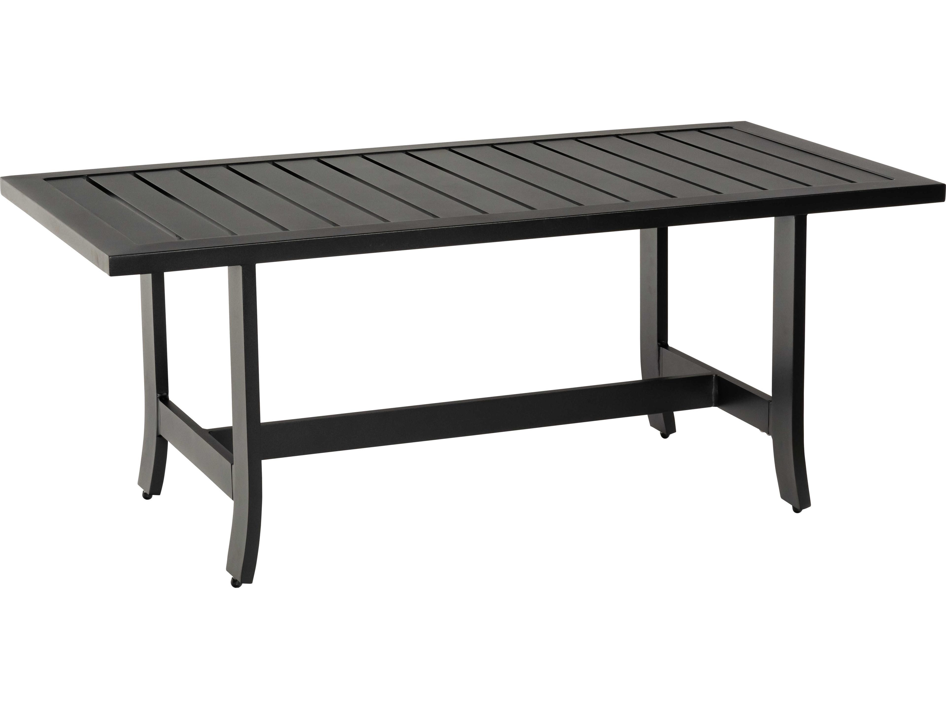 Woodard Seal Cove Aluminum Rectangular Outdoor Patio Coffee Table