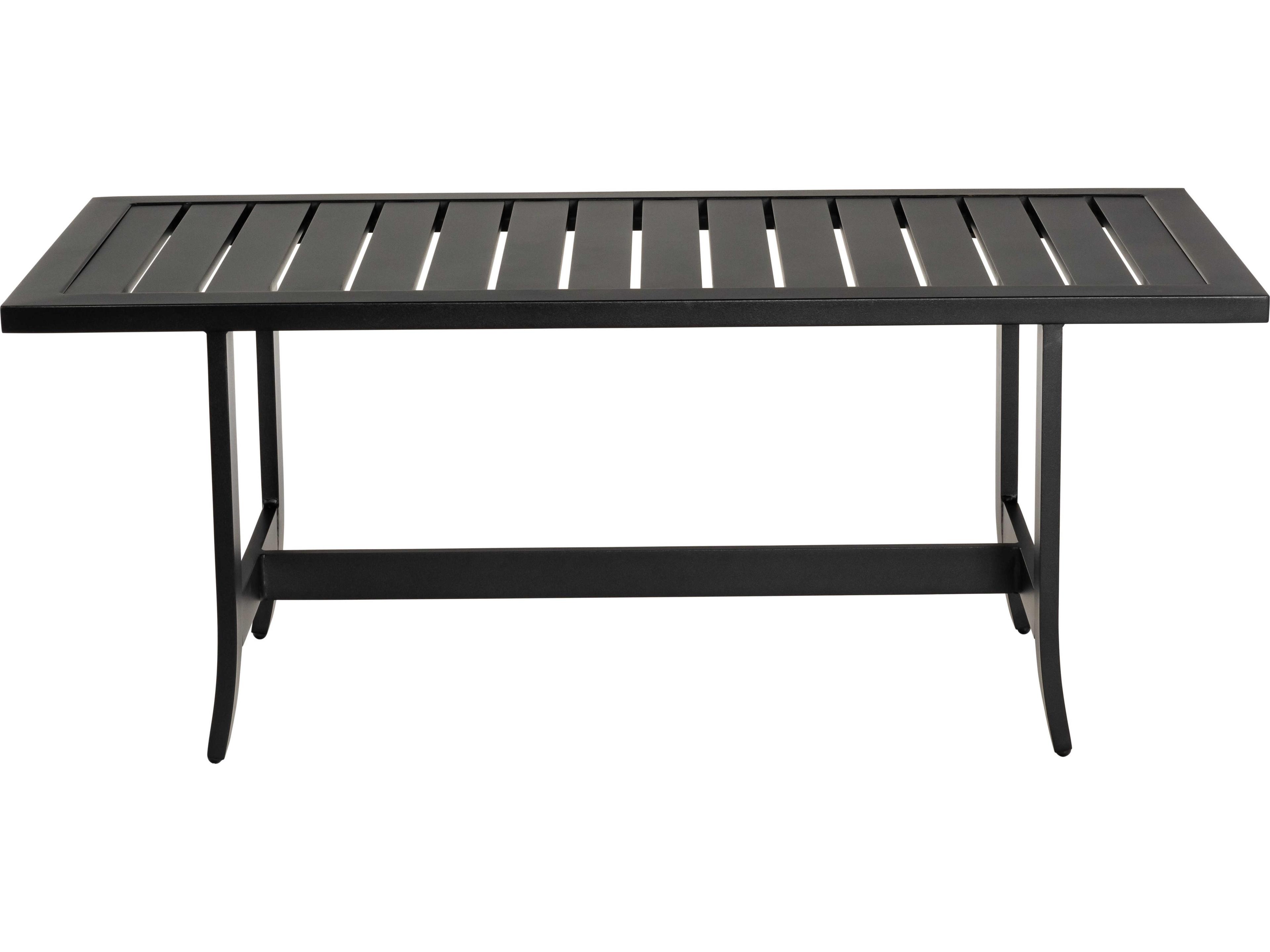 Woodard Seal Cove Aluminum Rectangular Outdoor Patio Coffee Table