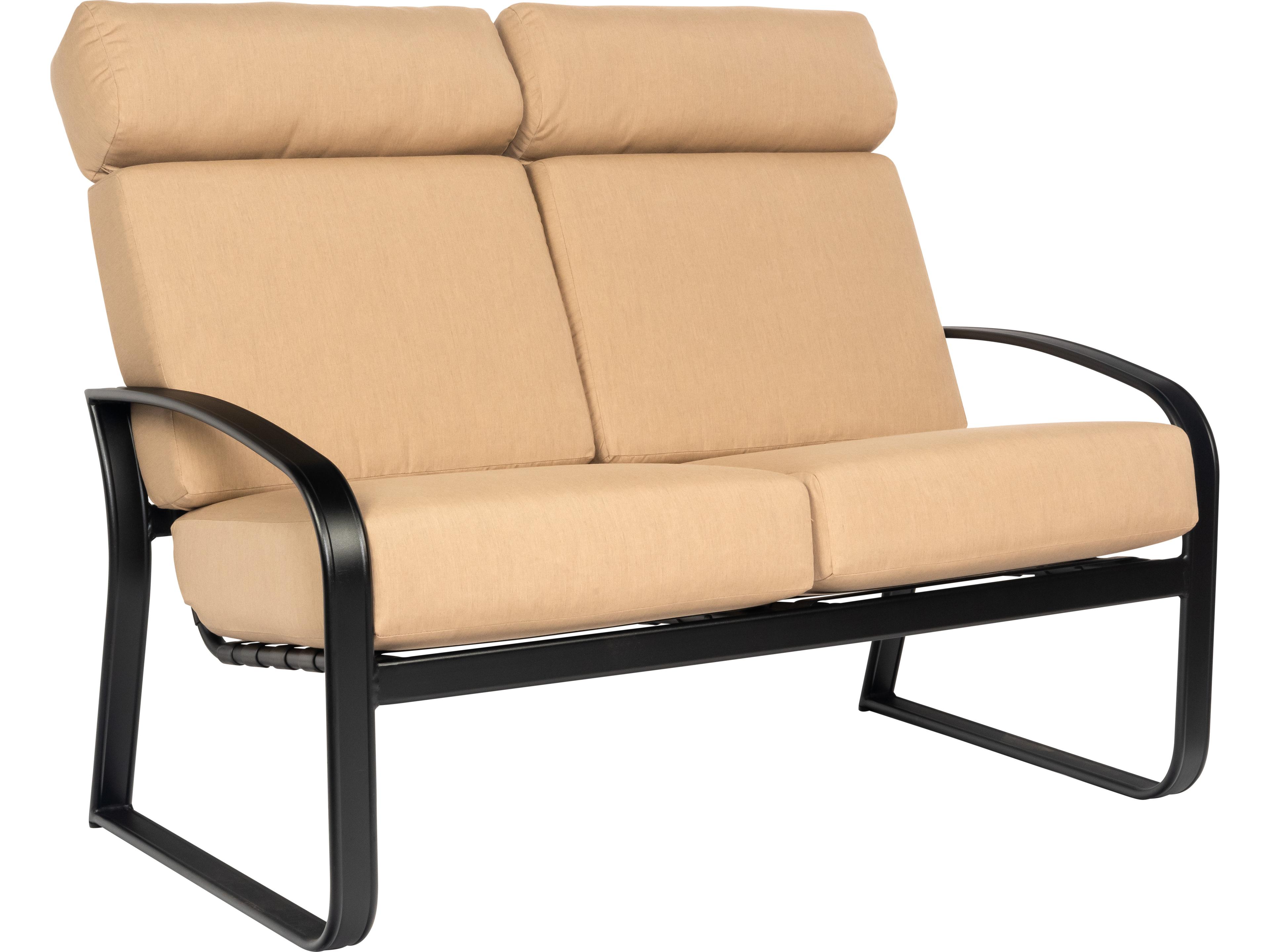 Woodard Cayman Isle Cushion Aluminum Outdoor Loveseat
