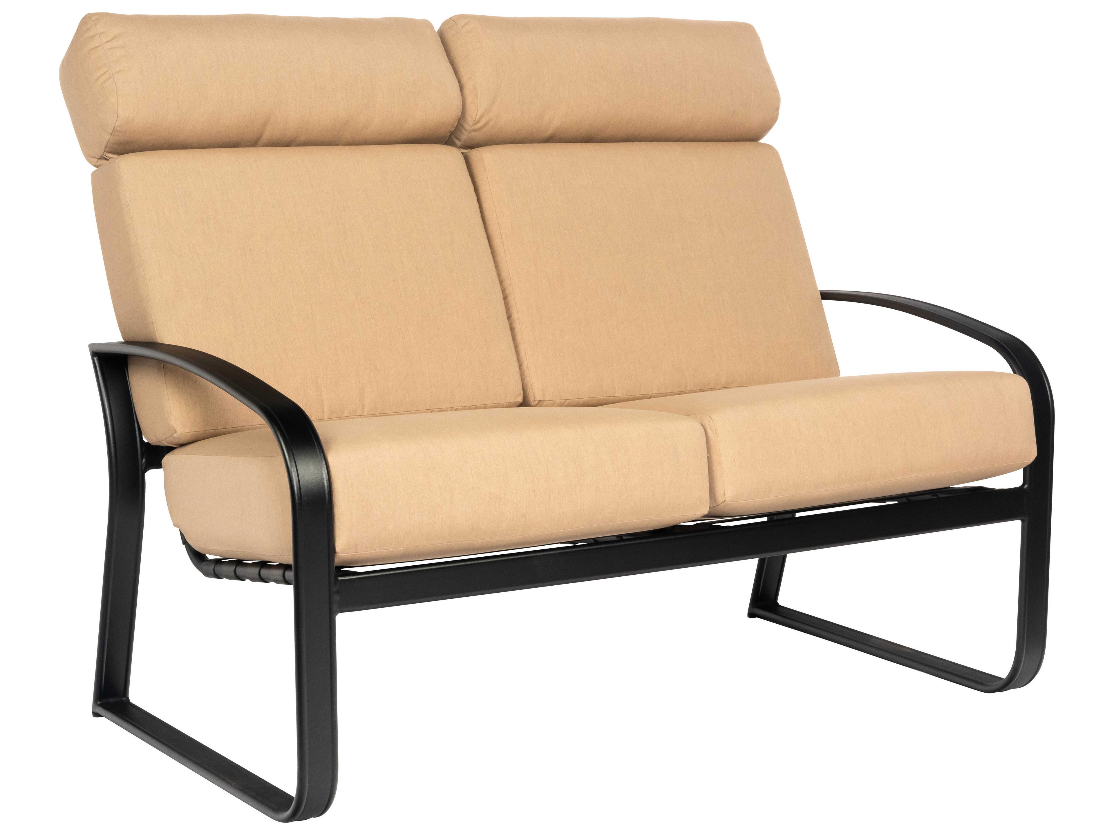 Woodard Cayman Isle Cushion Aluminum Outdoor Loveseat