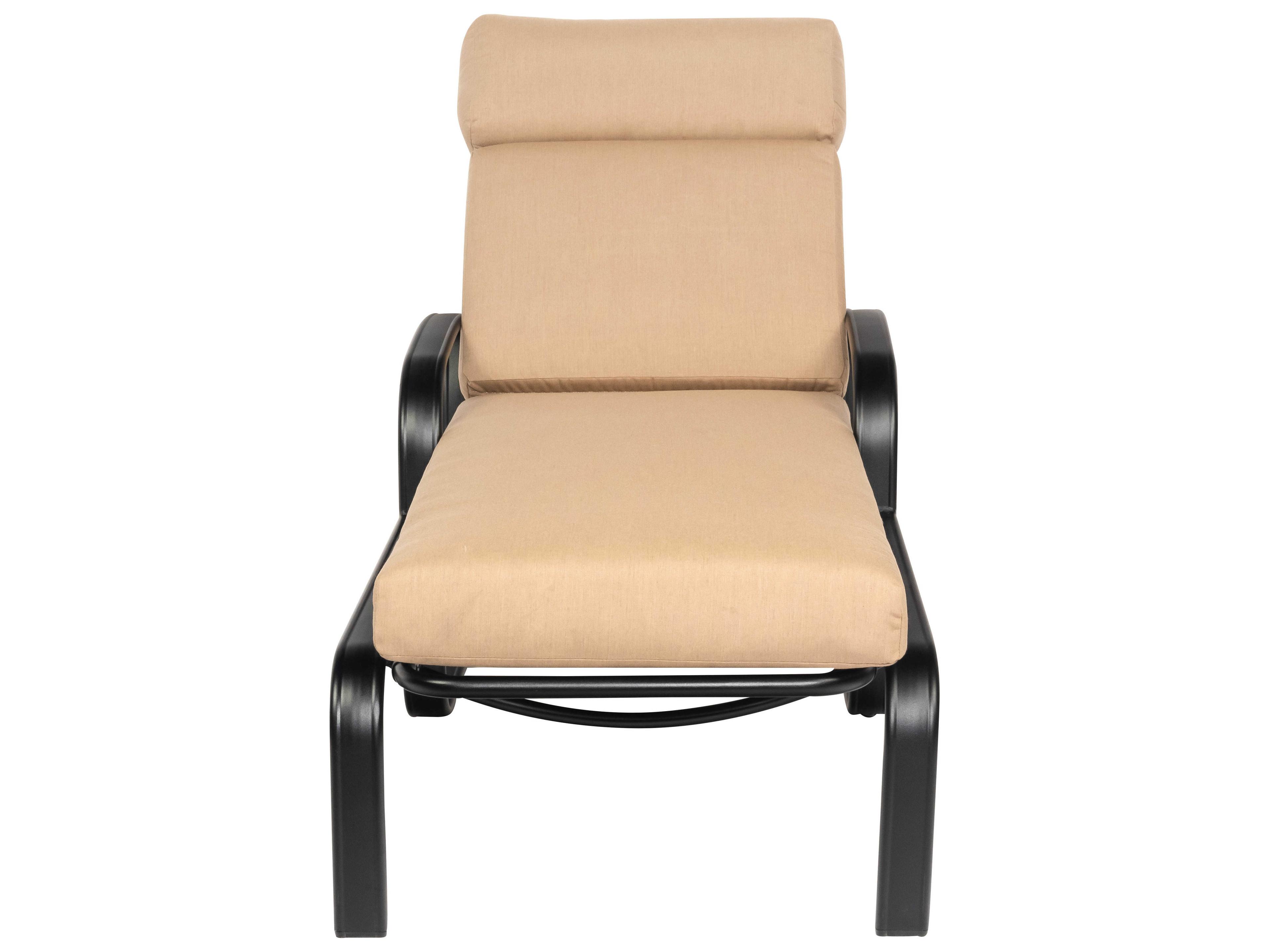 Woodard Cayman Isle Cushion Aluminum Adjustable Patio Chaise Lounge