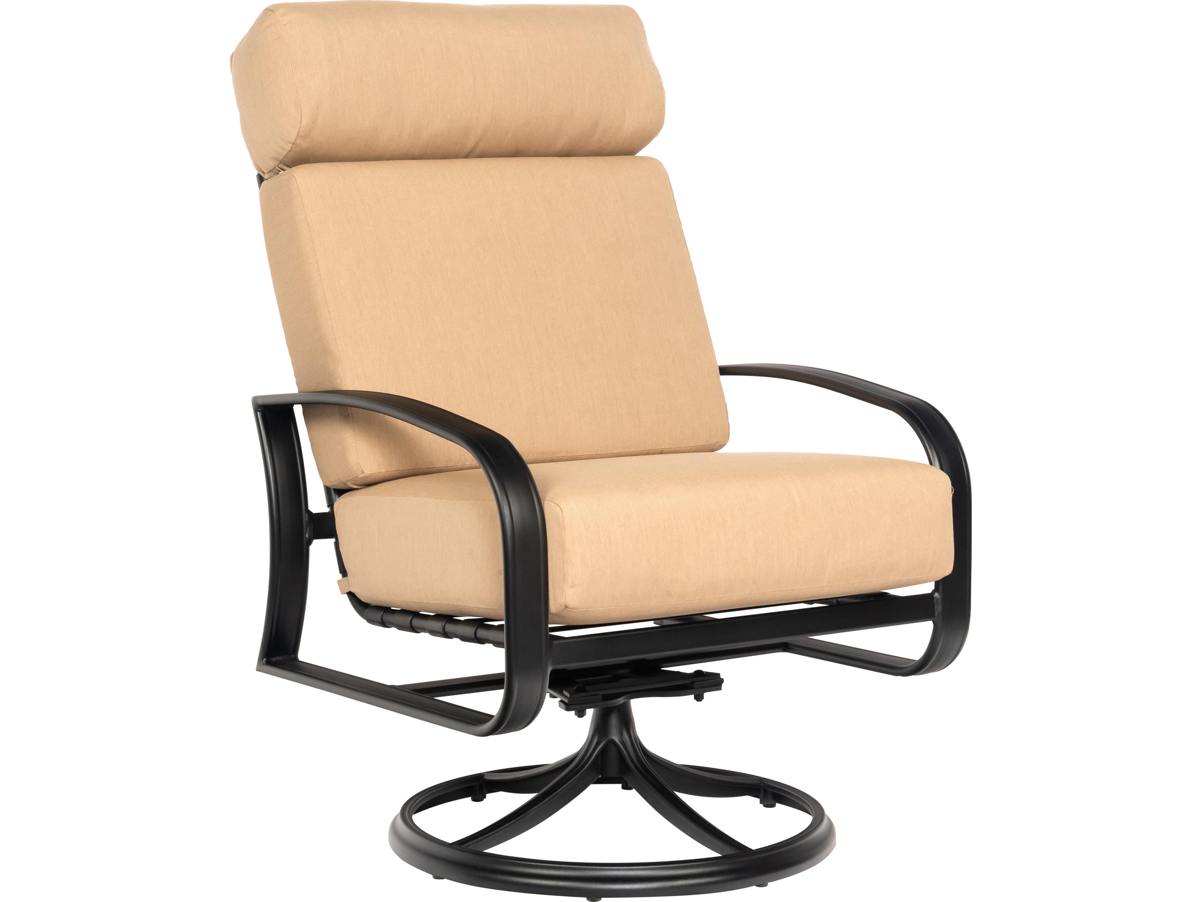 Woodard Cayman Isle Cushion Aluminum Swivel Rocker Outdoor Lounge Chair