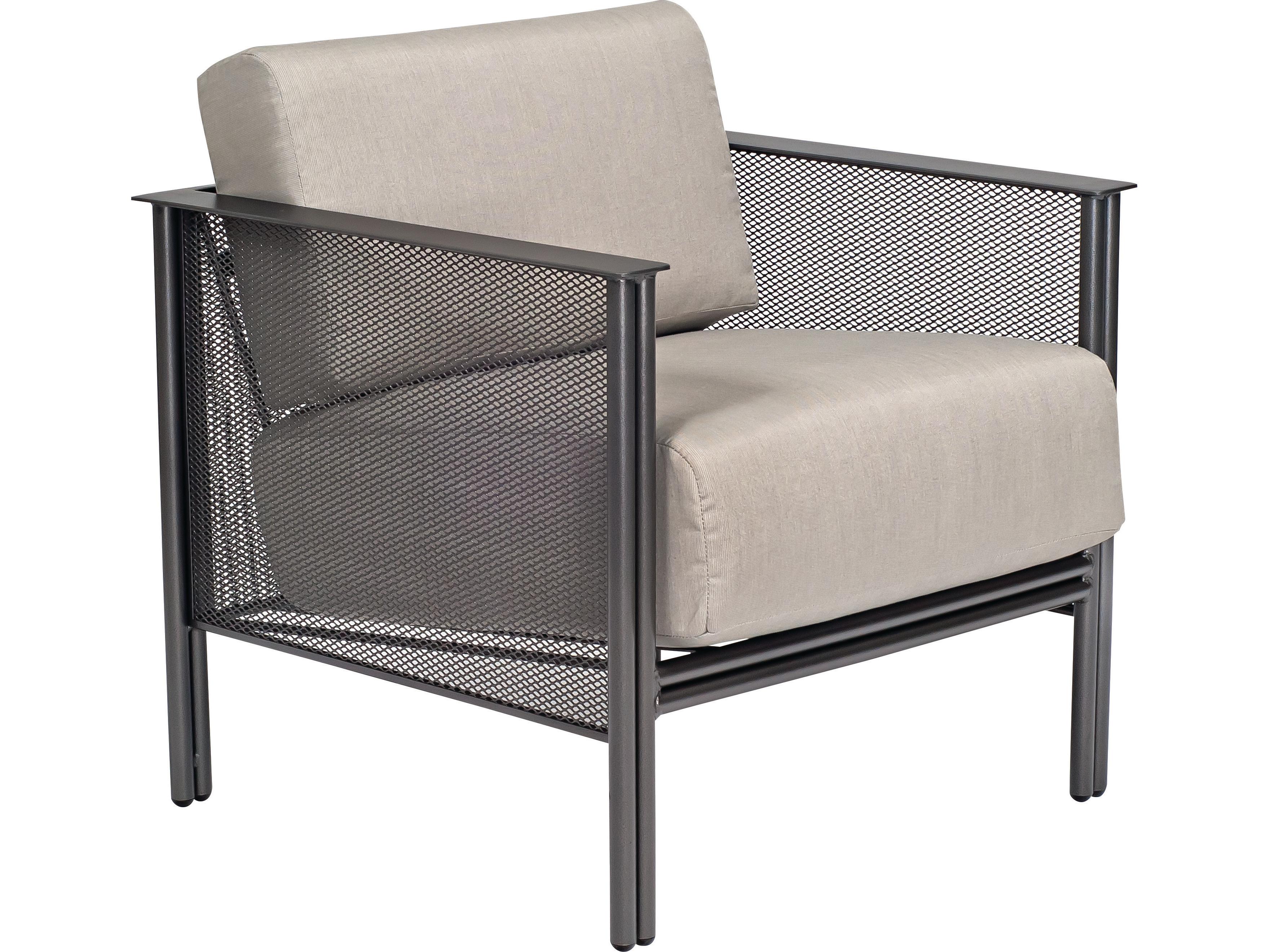 Woodard Jax Wrought Iron Outdoor Patio Lounge Chair