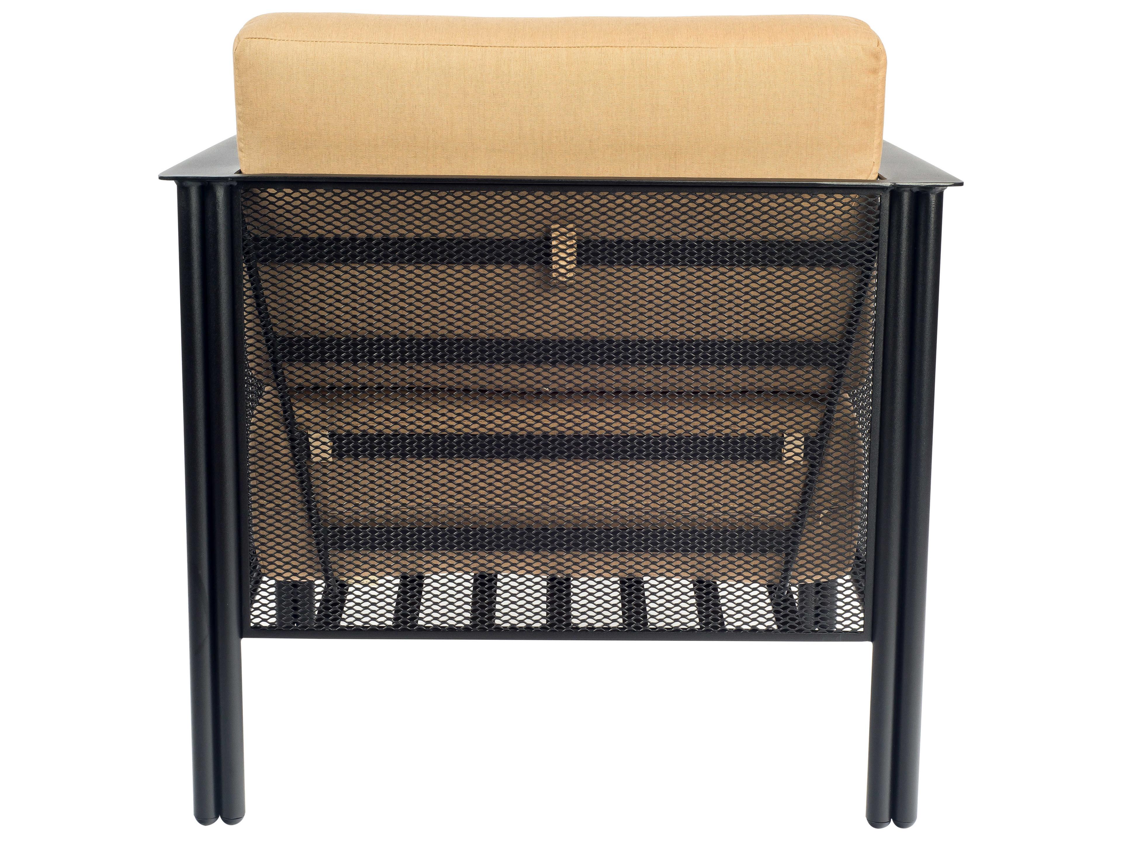 Woodard Jax Wrought Iron Outdoor Patio Lounge Chair