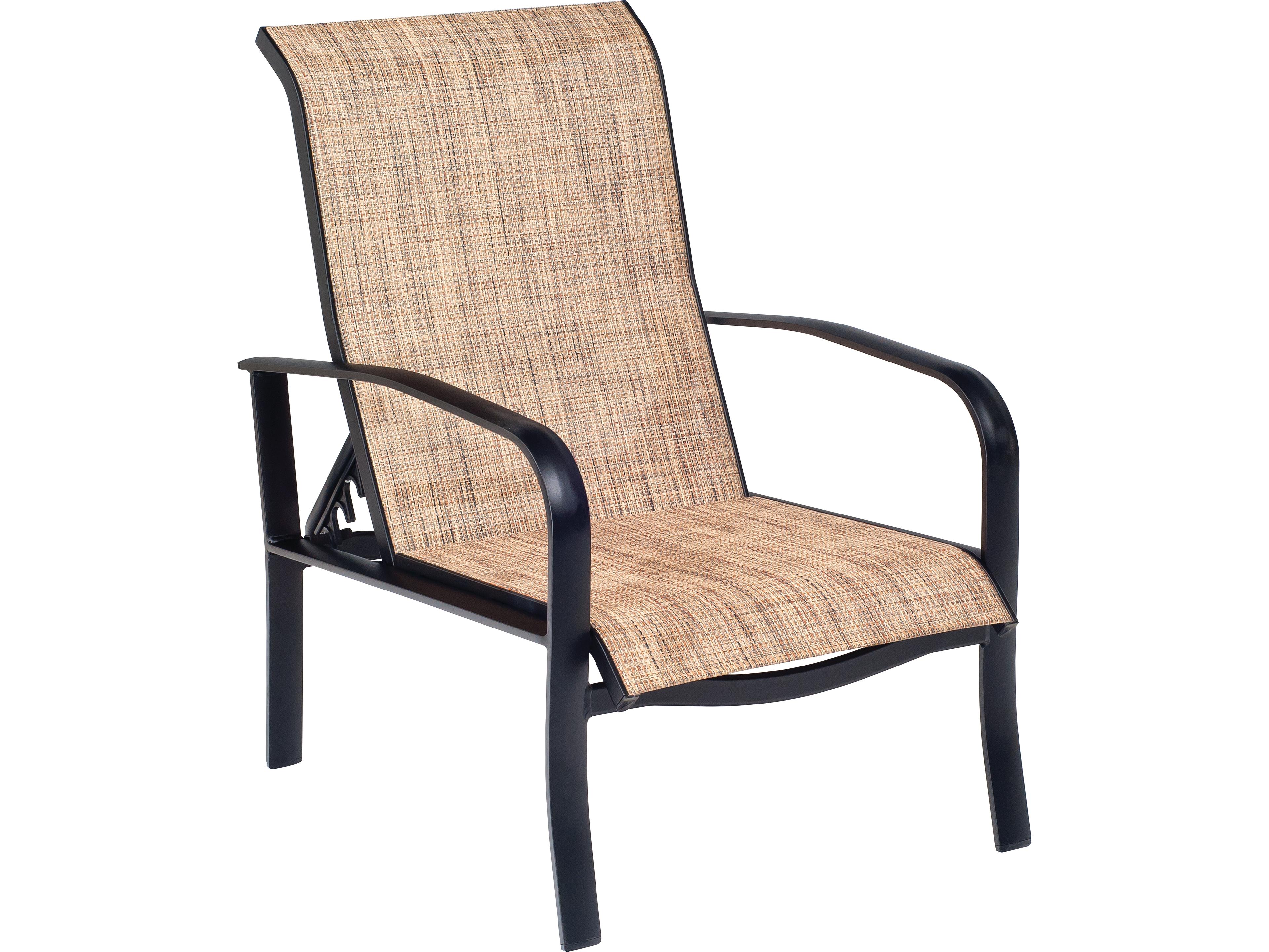Woodard Fremont Sling Aluminum Adjustable Outdoor Patio Lounge Chair