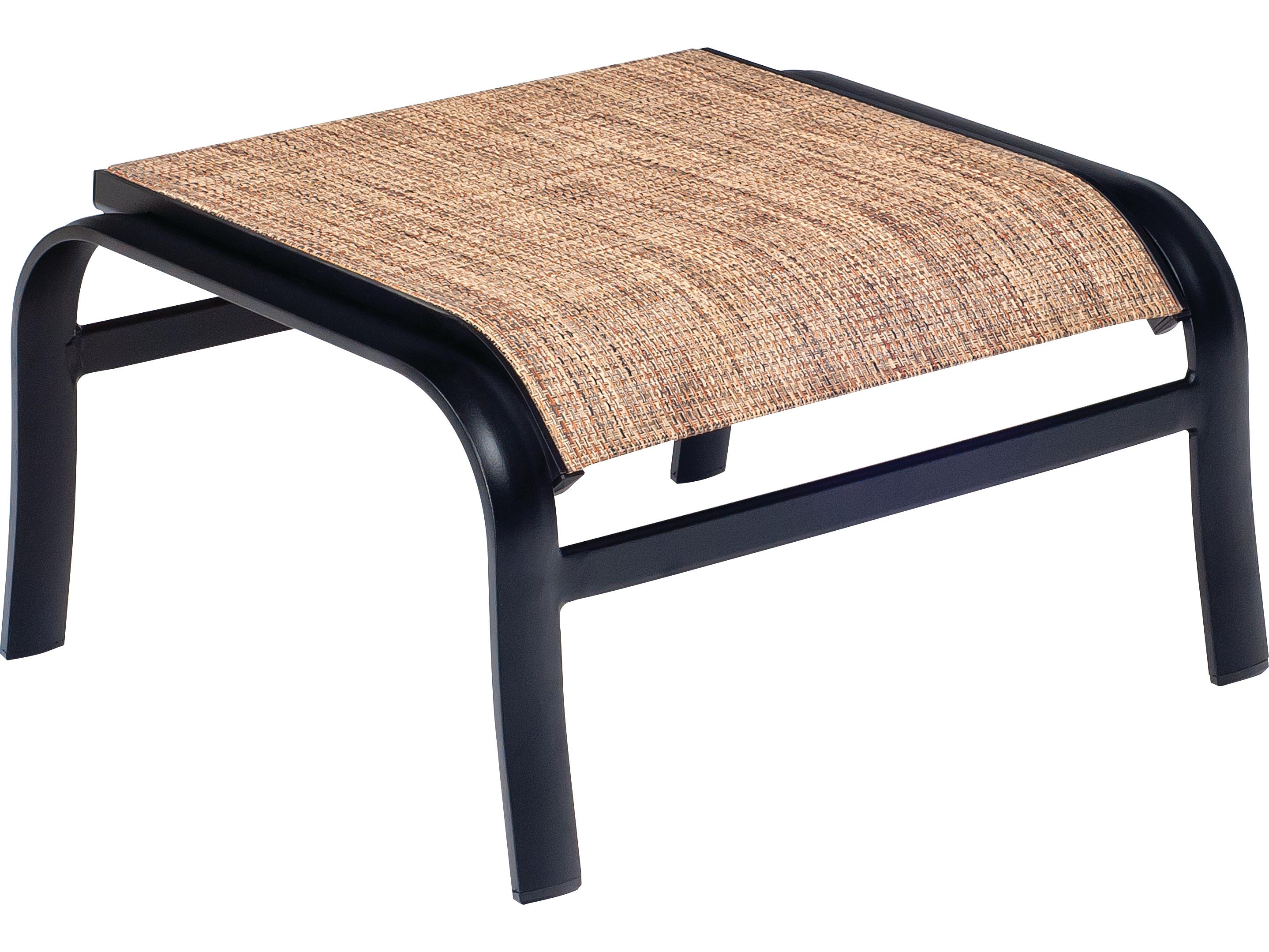 Woodard Fremont Sling Aluminum Outdoor Ottoman