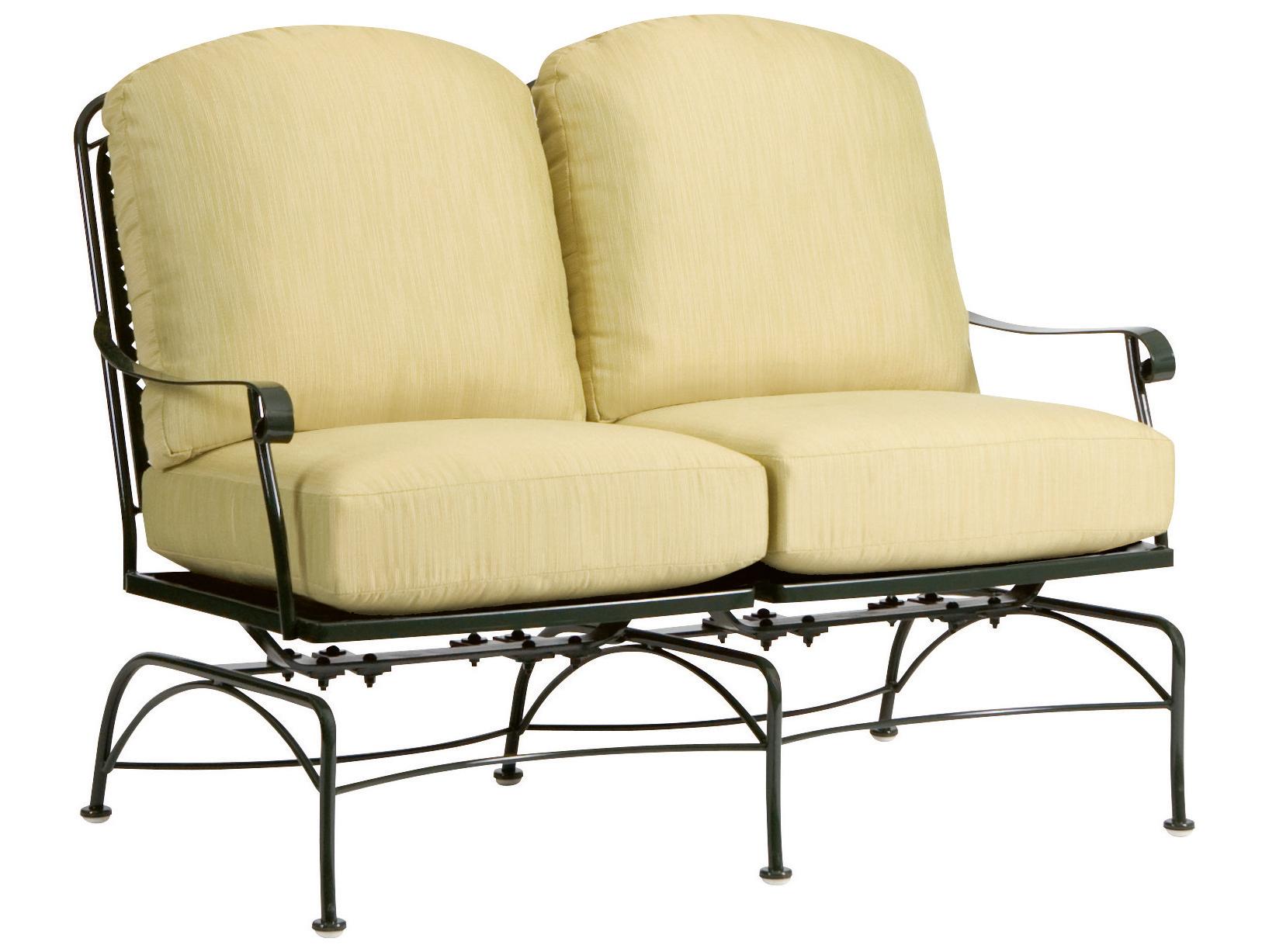 Woodard Fullerton Dual Spring Rocking Loveseat Replacement Cushions