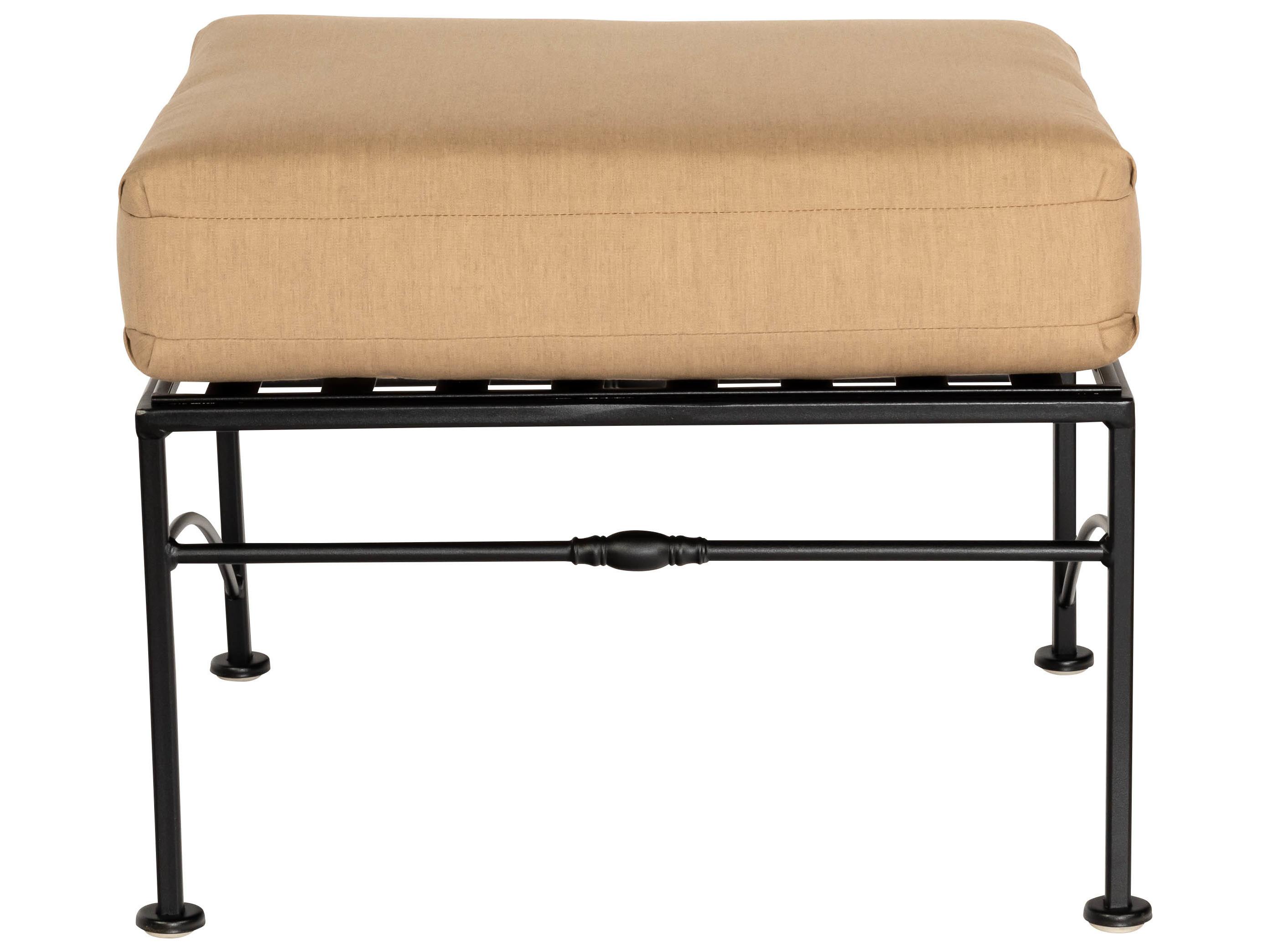 Woodard Sheffield Wrought Iron Patio Ottoman