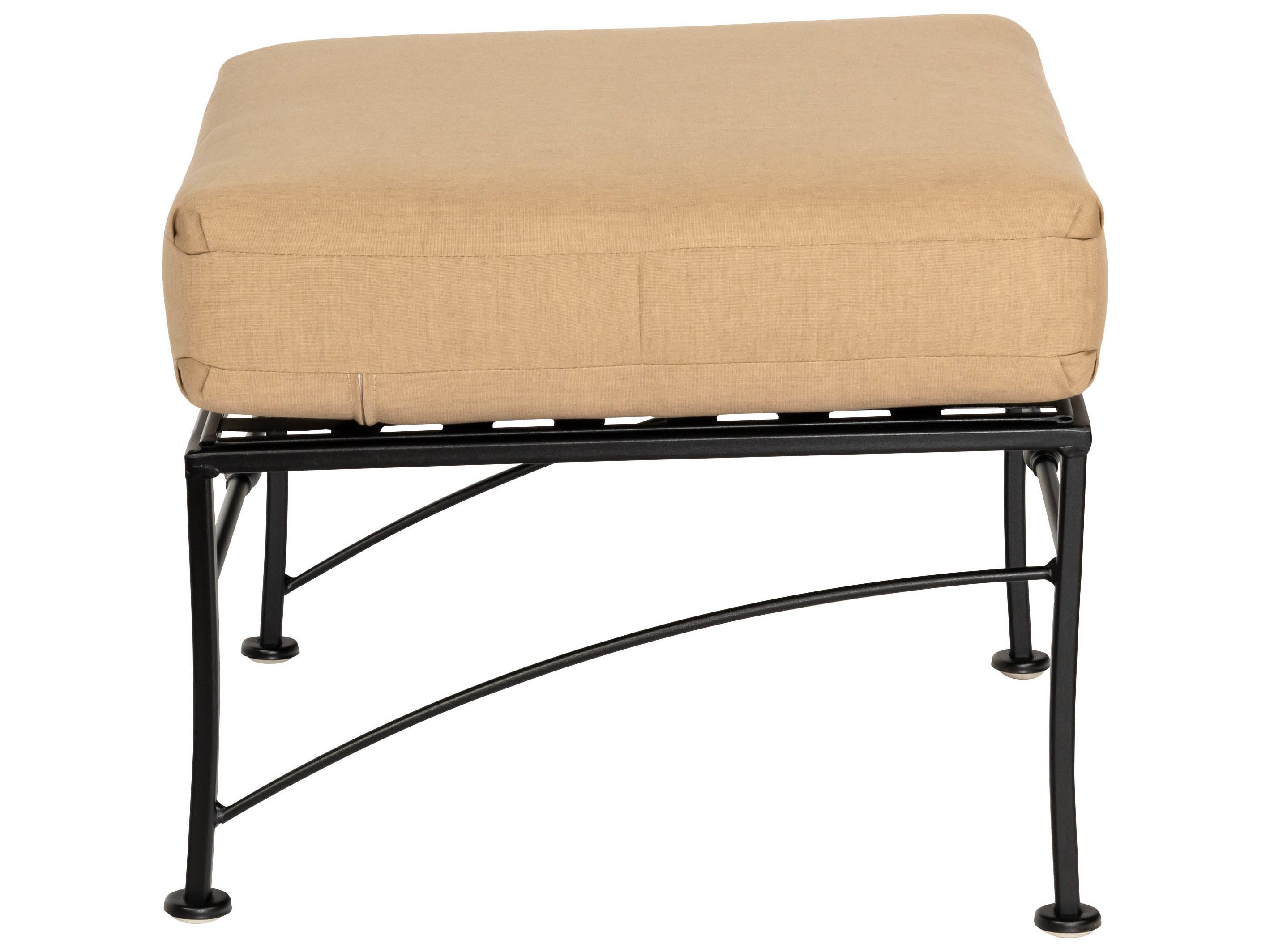 Woodard Sheffield Wrought Iron Patio Ottoman