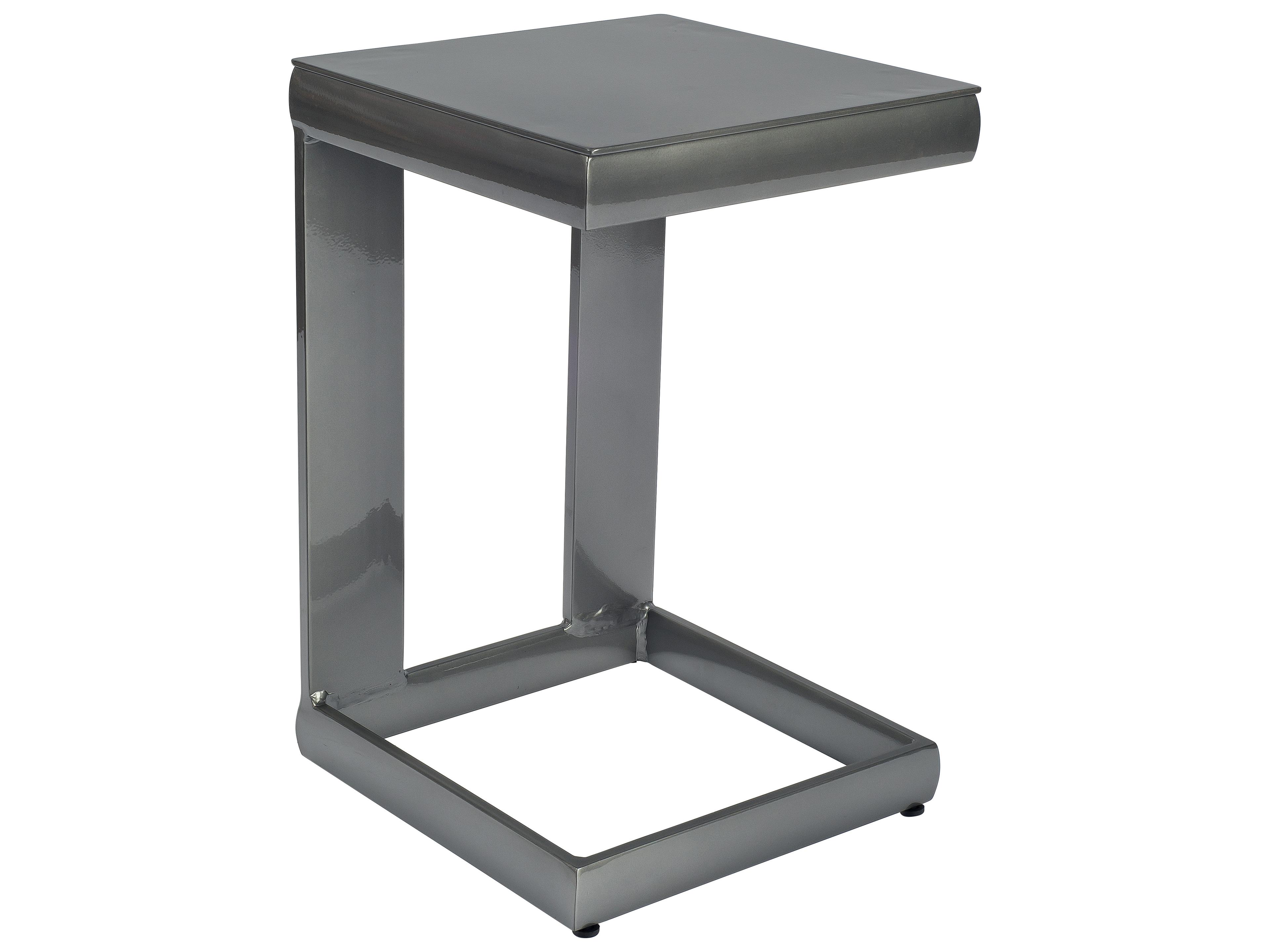 Woodard Metropolis Aluminum Universal Square C Outdoor Patio End Table