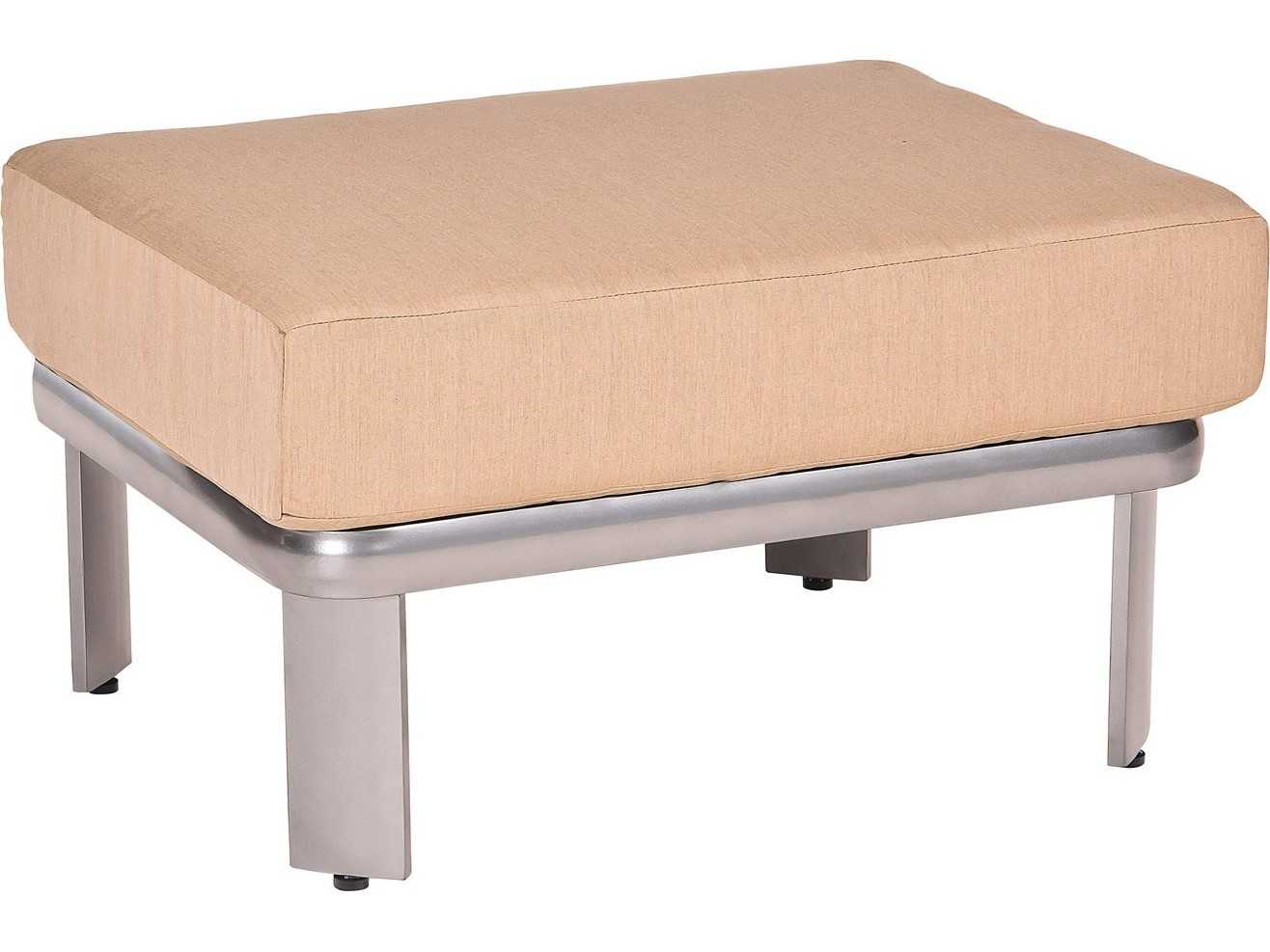 Woodard Metropolis Square Ottoman Replacement Cushions