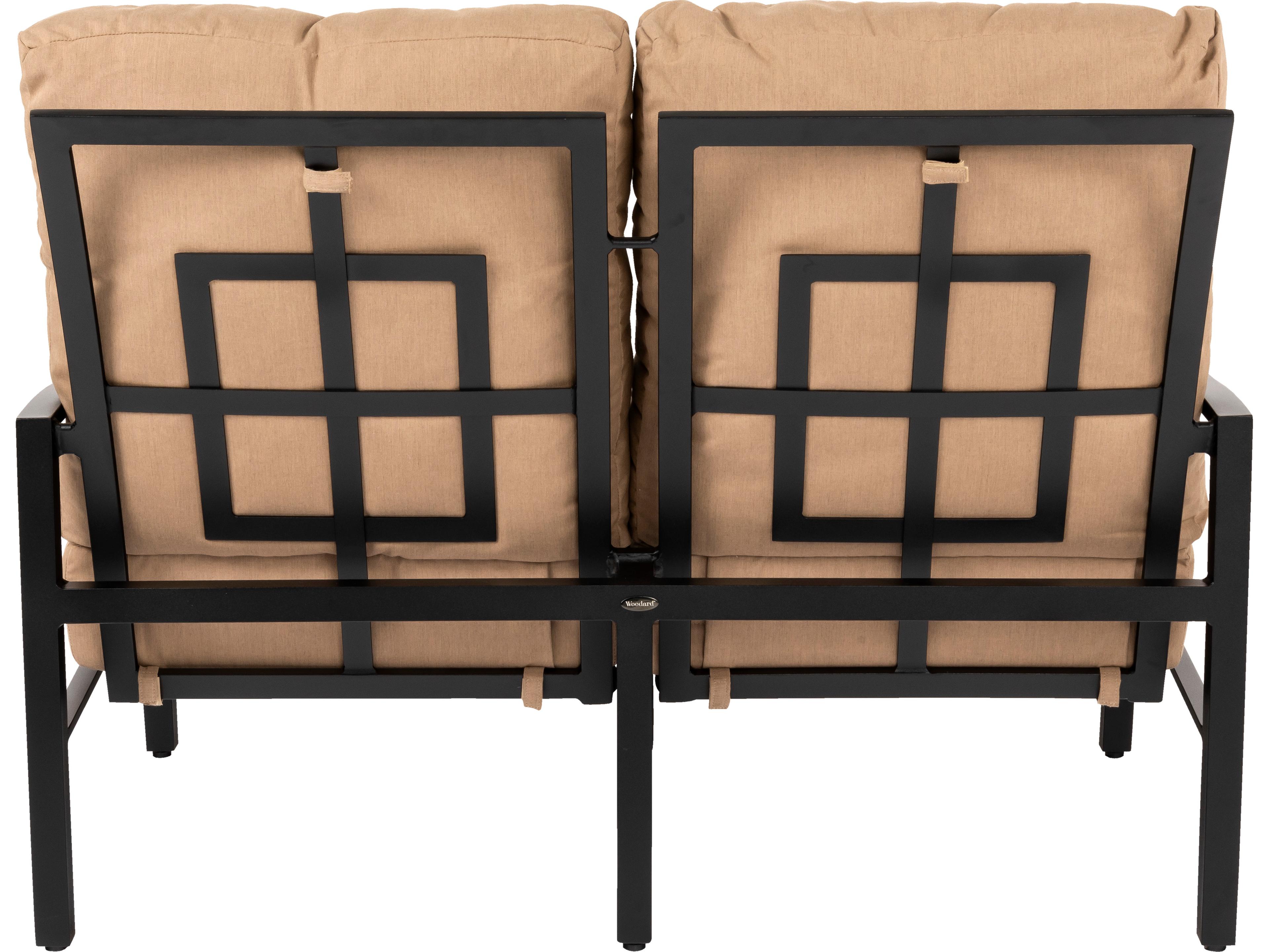 Woodard Nico Cushion Aluminum Outdoor Patio Loveseat