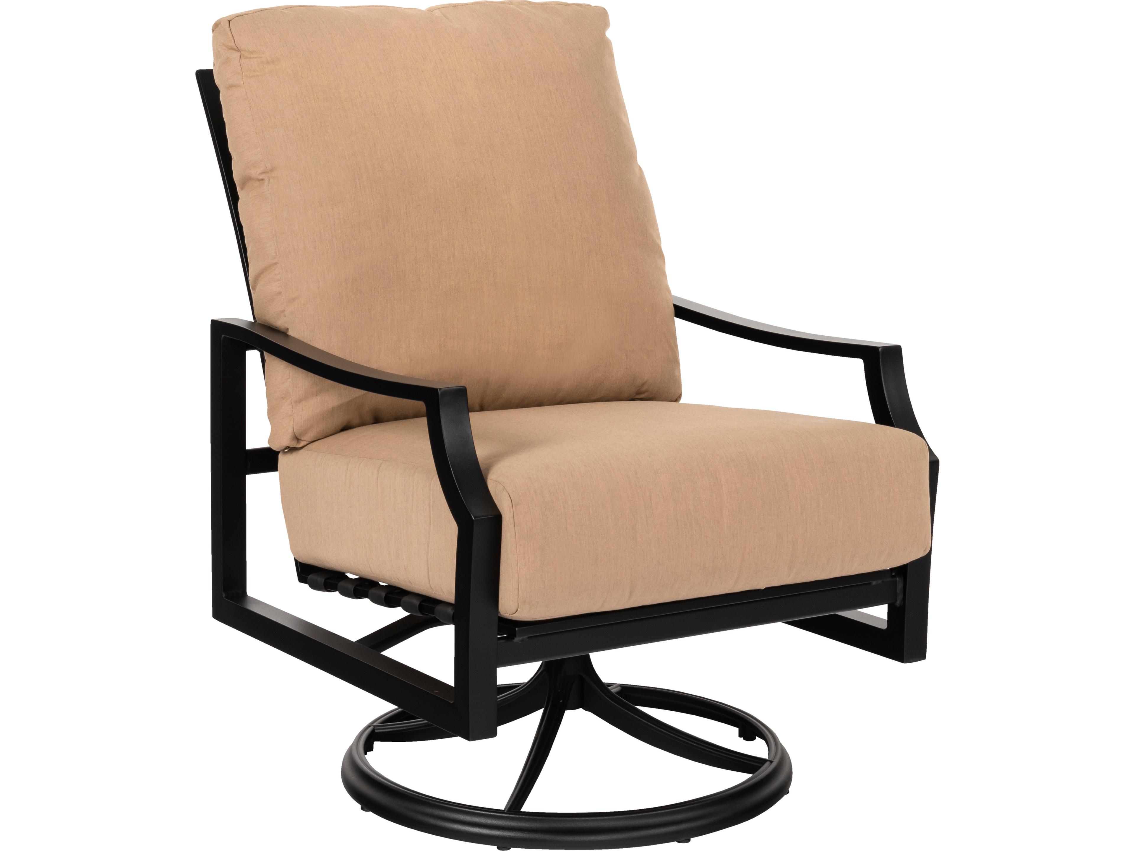 Woodard Nico Cushion Aluminum Swivel Rocking Outdoor Lounge Chair