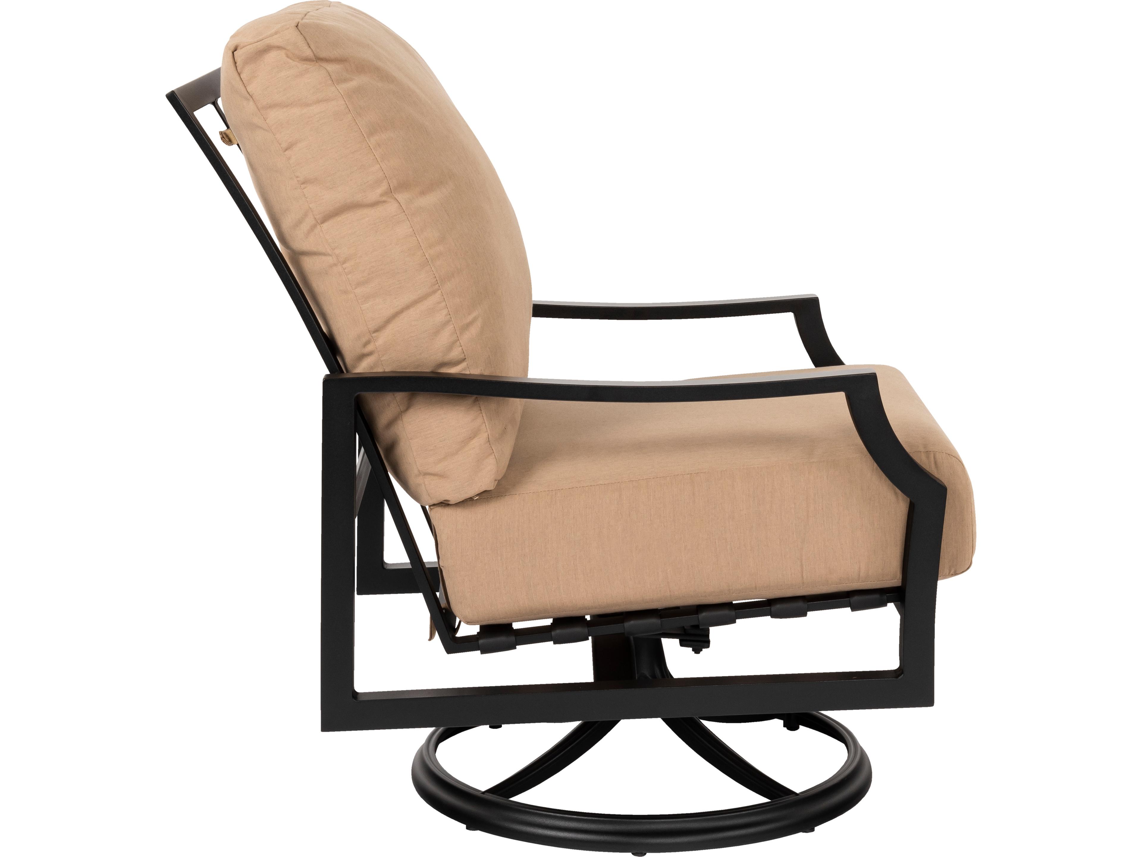 Woodard Nico Cushion Aluminum Swivel Rocking Outdoor Lounge Chair