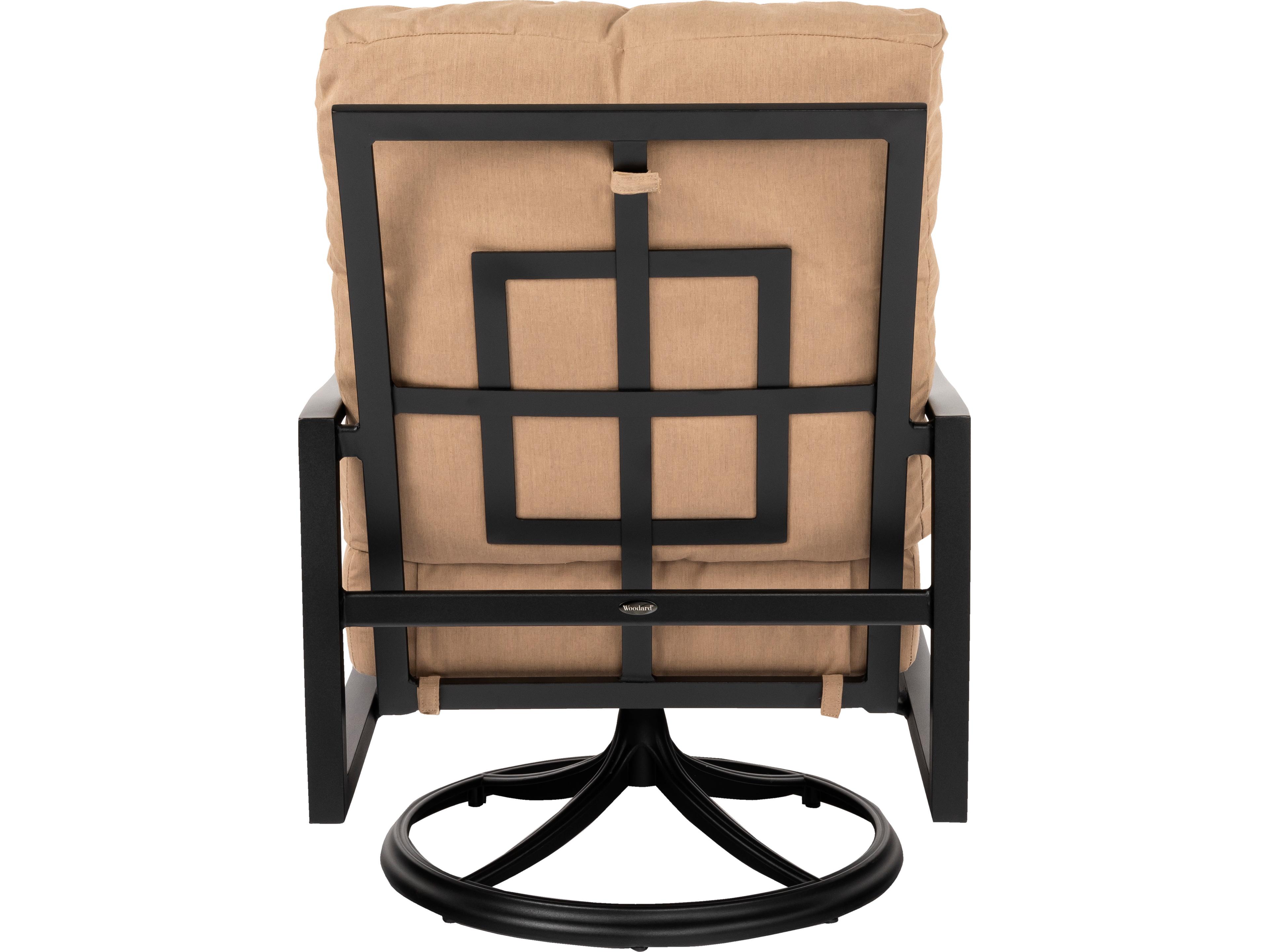 Woodard Nico Cushion Aluminum Swivel Rocking Outdoor Lounge Chair